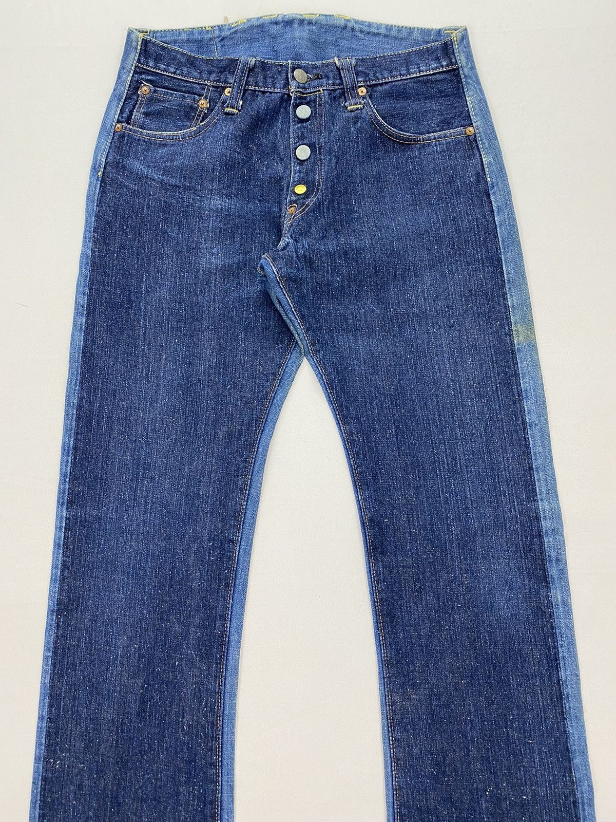 Sugar Cane Mihara Yasuhiro X Sugar Cane Selvedge Hybrid Flare Denim Size US 30 / EU 46 - 3 Thumbnail