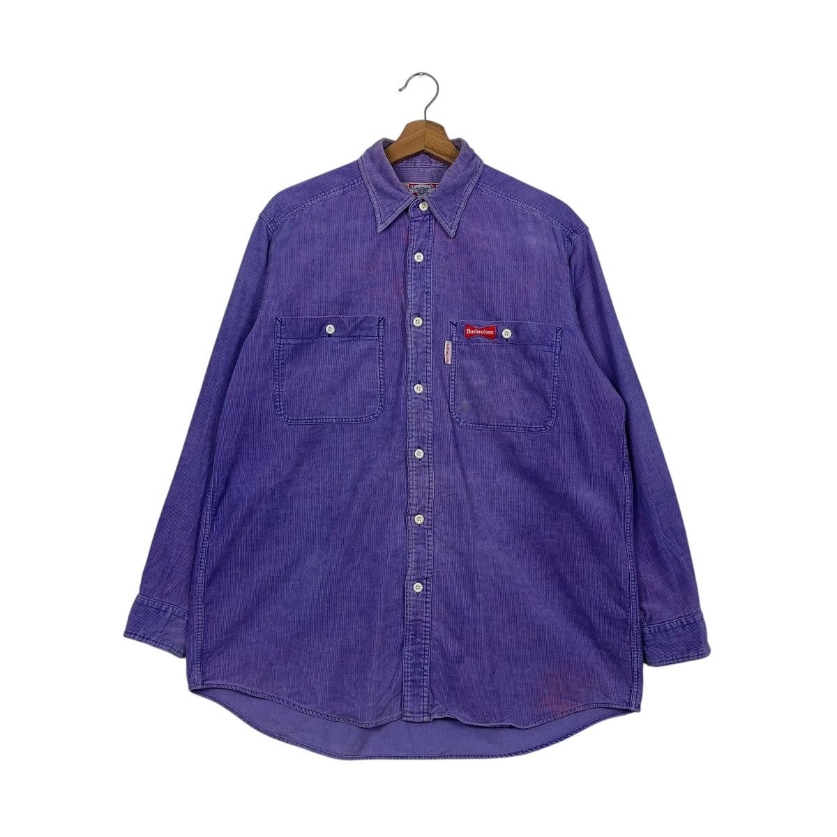 Vintage 90s Budweiser Corduroy Western Shirts