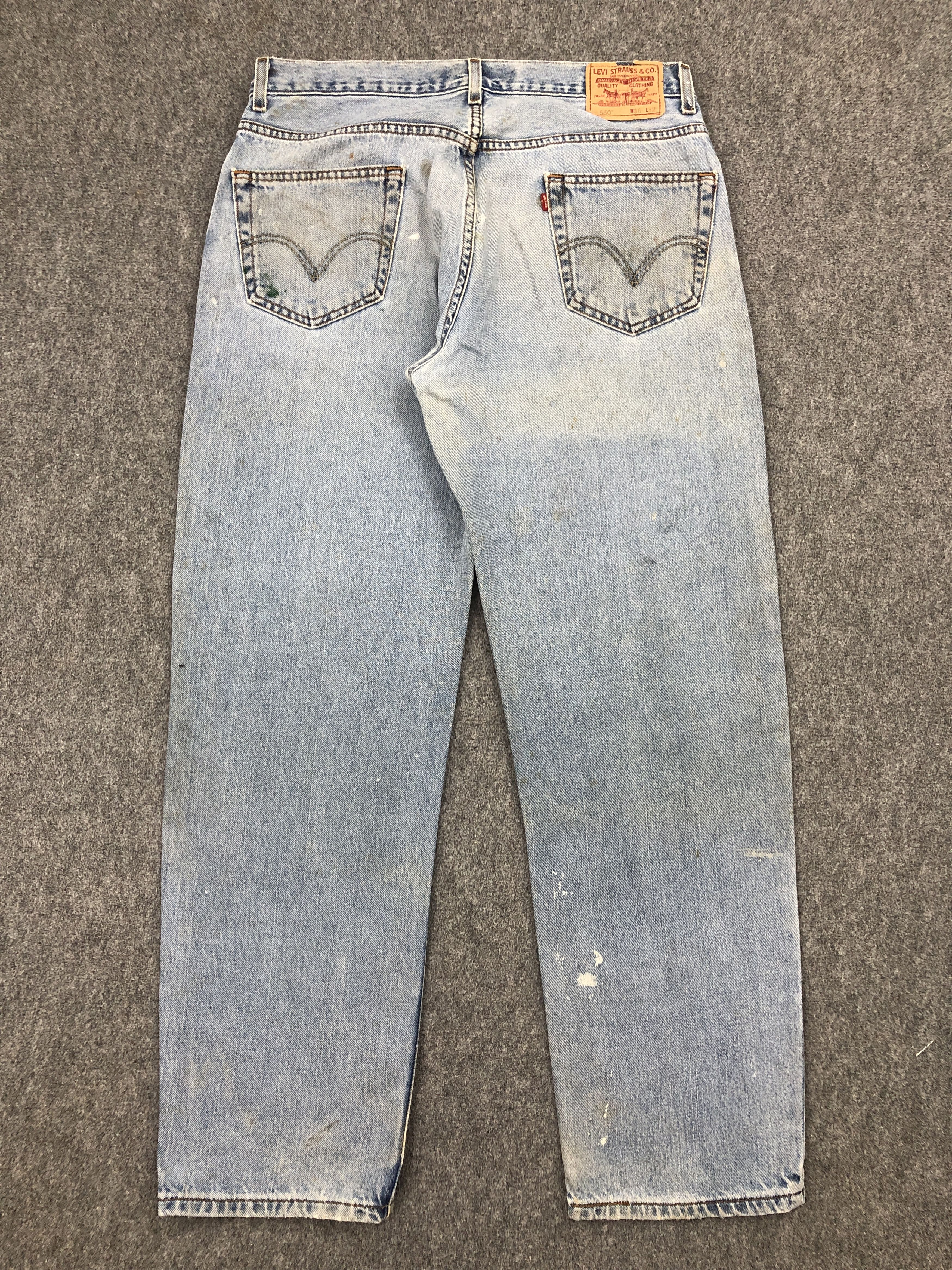 Levi's × Vintage Dirty Faded Blue Vintage Levis 550 Jeans Size US 35 - 3 Thumbnail