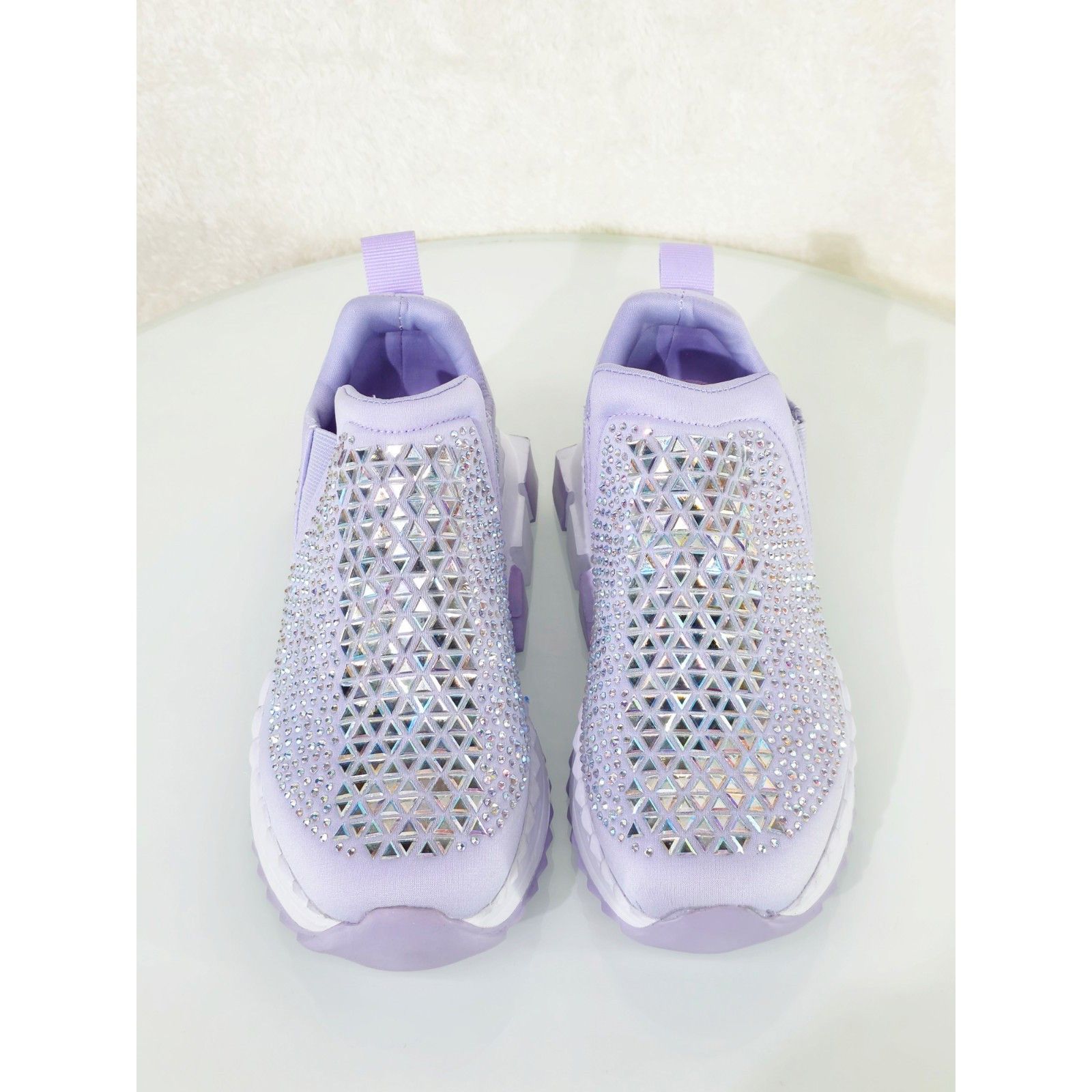 Other Presto Light Weight Slip on Light Purple Rhinestone Sneakers Size US 8 / IT 38 - 7 Thumbnail