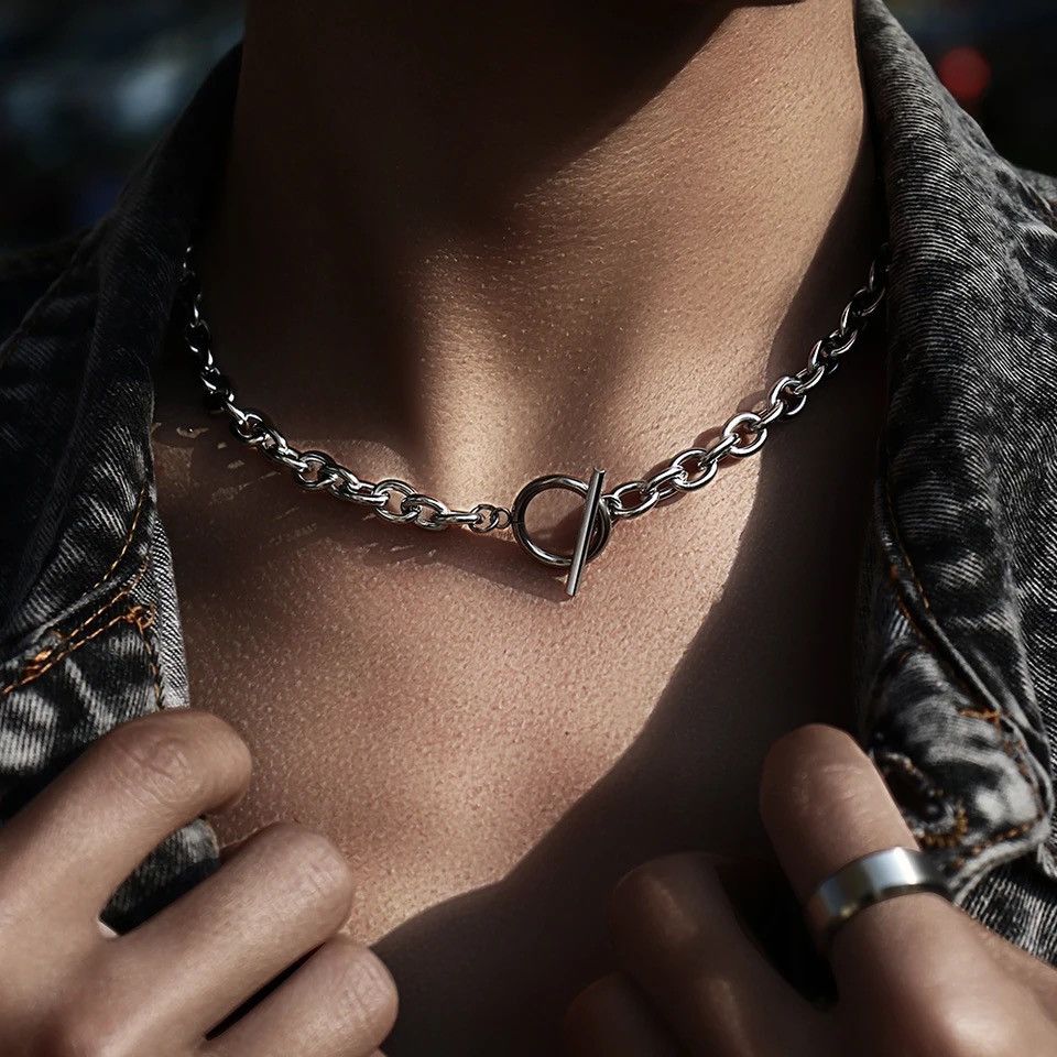 Other Simple Toggle Clasps Choker Chain Necklace Size ONE SIZE - 3 Thumbnail