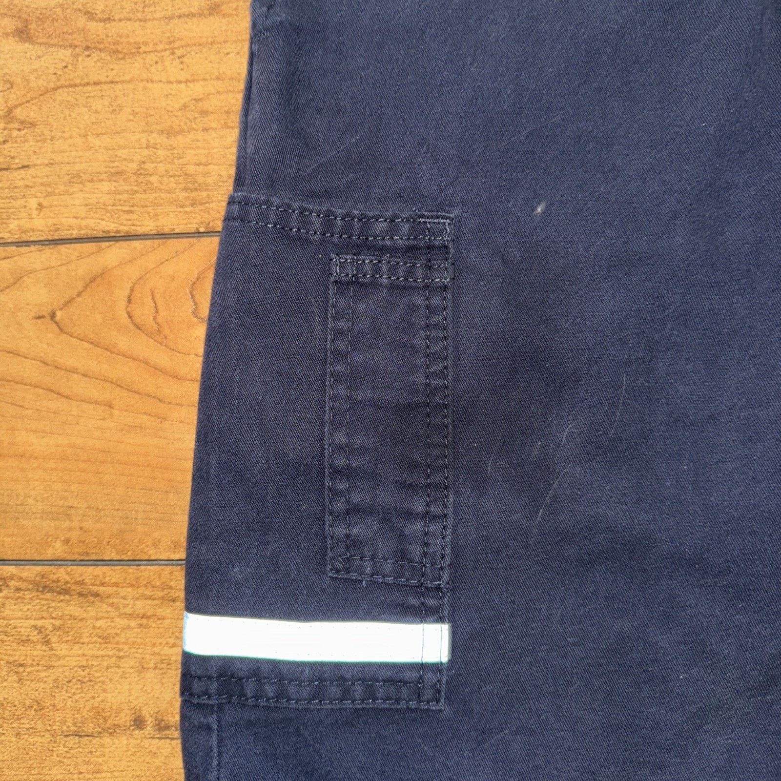 Vintage FedEx Tim Sherman Utility Cargo Shorts Navy Blue 38x11 38R Size US 38 / EU 54 - 2 Thumbnail