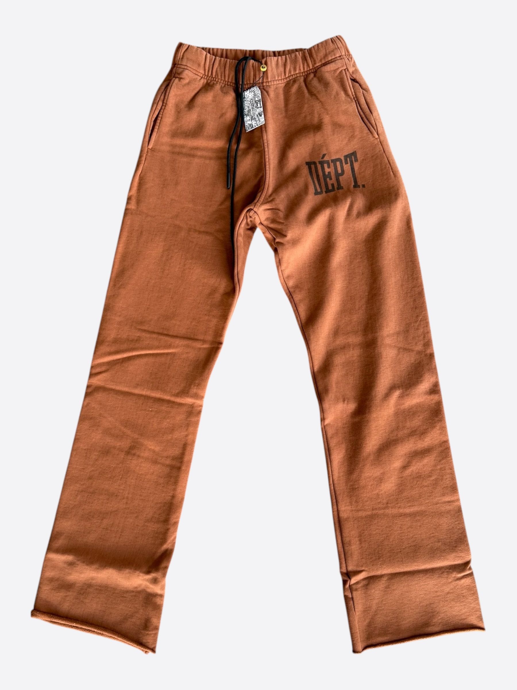 Gallery Dept. Gallery Dept Brown & Black Dept Logo Sweatpants Size US 38 / EU 54 - 1 Thumbnail