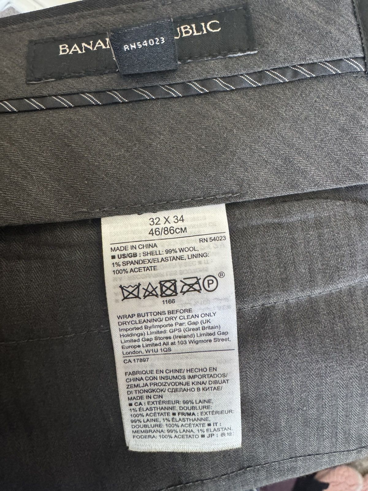 Banana Republic Banana Republic Charcoal Slim Fit Wool Suit Size 42L - 9 Thumbnail