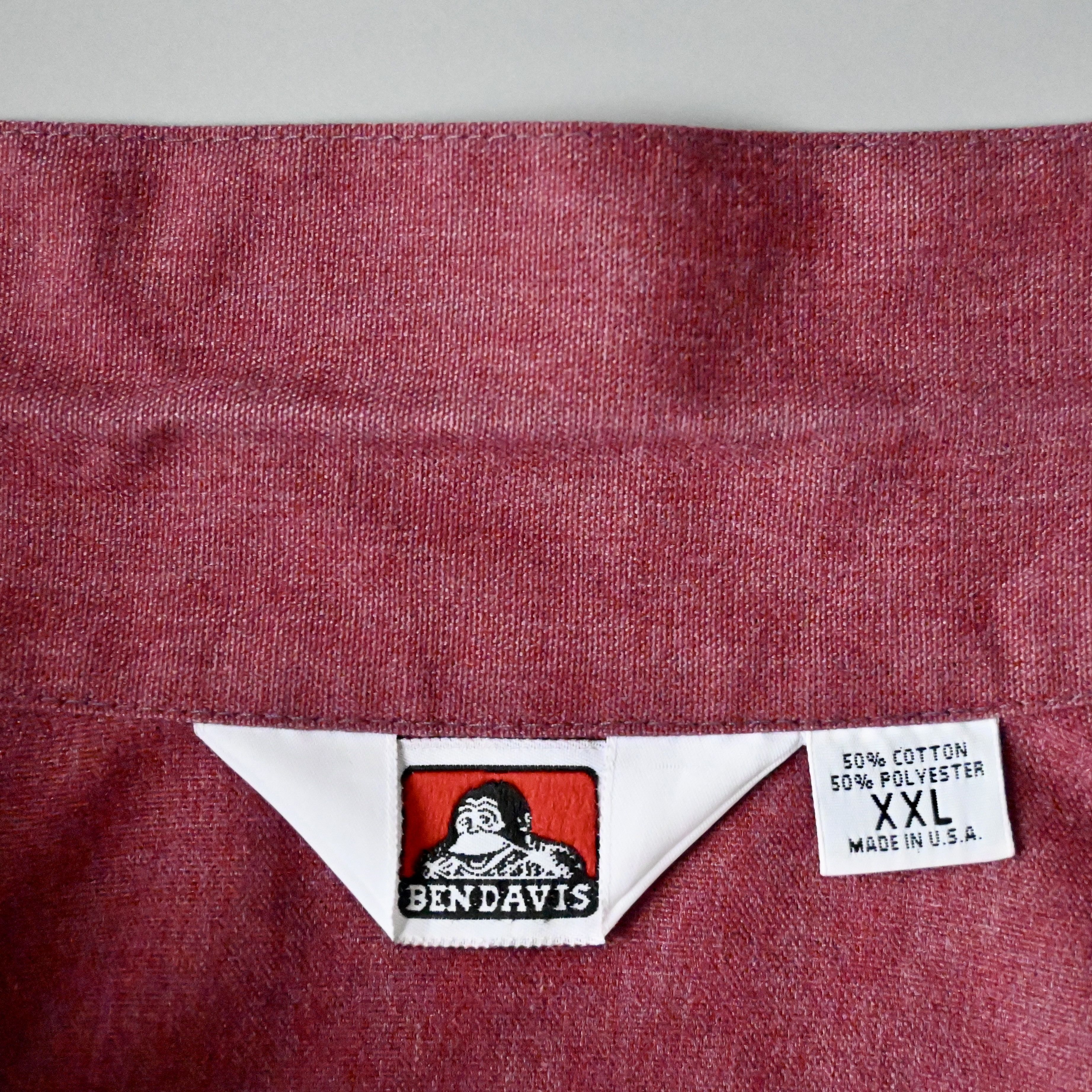 Ben Davis VTG 90s Ben Davis Halfzip Pullover Shirt Bordeux XXL Size US XXL / EU 58 / 5 - 7 Thumbnail