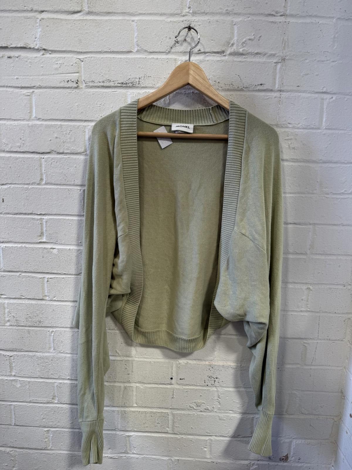 Christian Dior Monsieur Monki Green Open Front Cardigan Sweater XL Size XL / US 12-14 / IT 48-50 - 1 Thumbnail