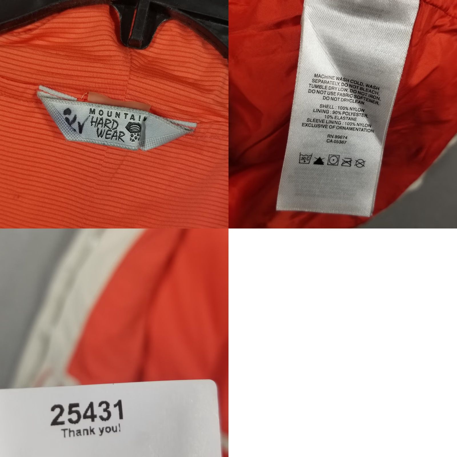 Mountain Hardwear Mountain Hardwear Parka Jacket Womens Medium White Hooded Lined Pockets Outdoor Size M / US 6-8 / IT 42-44 - 8 Thumbnail