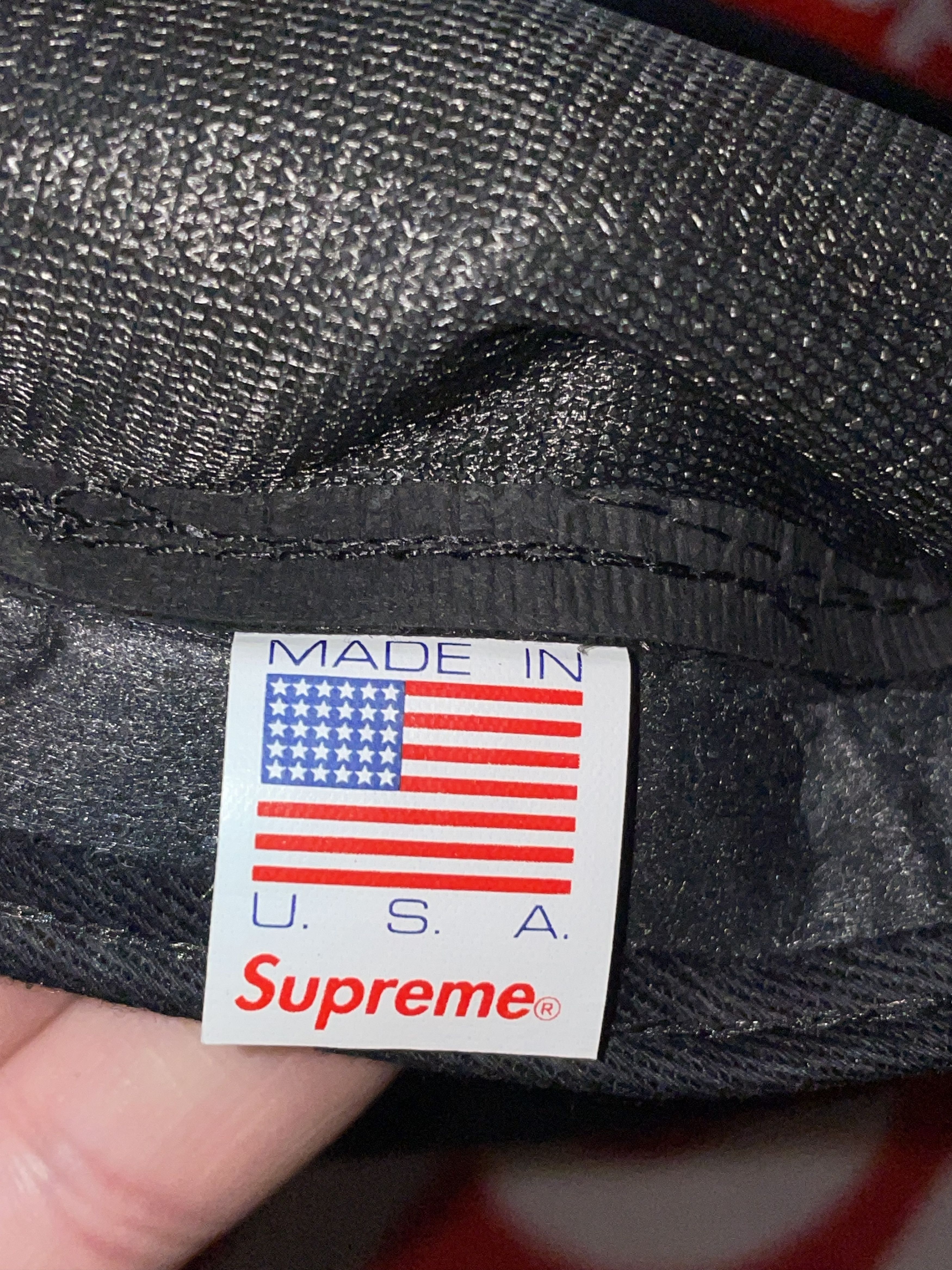 Supreme SUPREME LEATHER CAMP CAP BLACK SS16 NEW WITH TAGS Size ONE SIZE - 7 Thumbnail