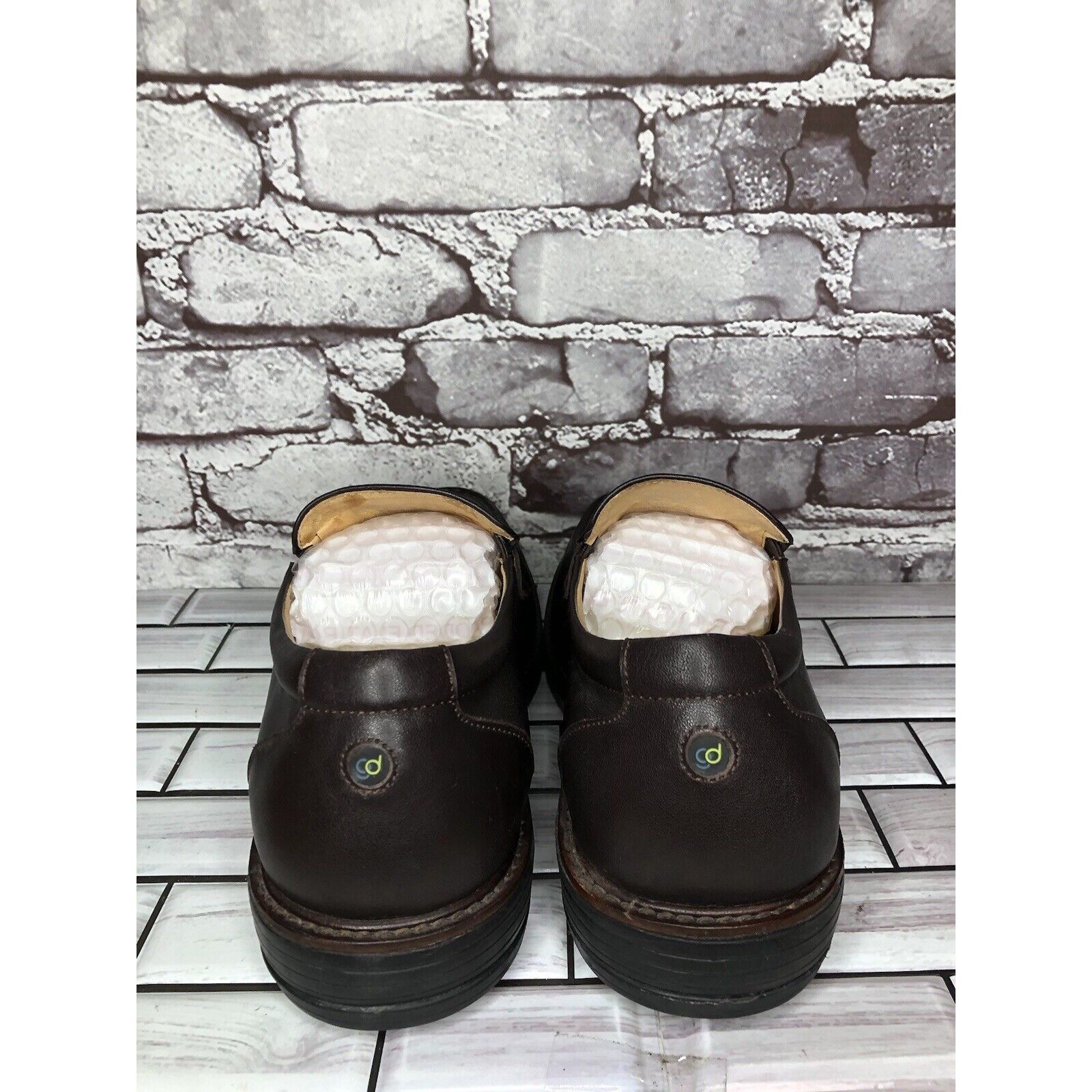 Other Gravity Defyer Ludvig Brown Leather Slip On Loafers Shoes Me Size US 8 / EU 41 - 4 Thumbnail