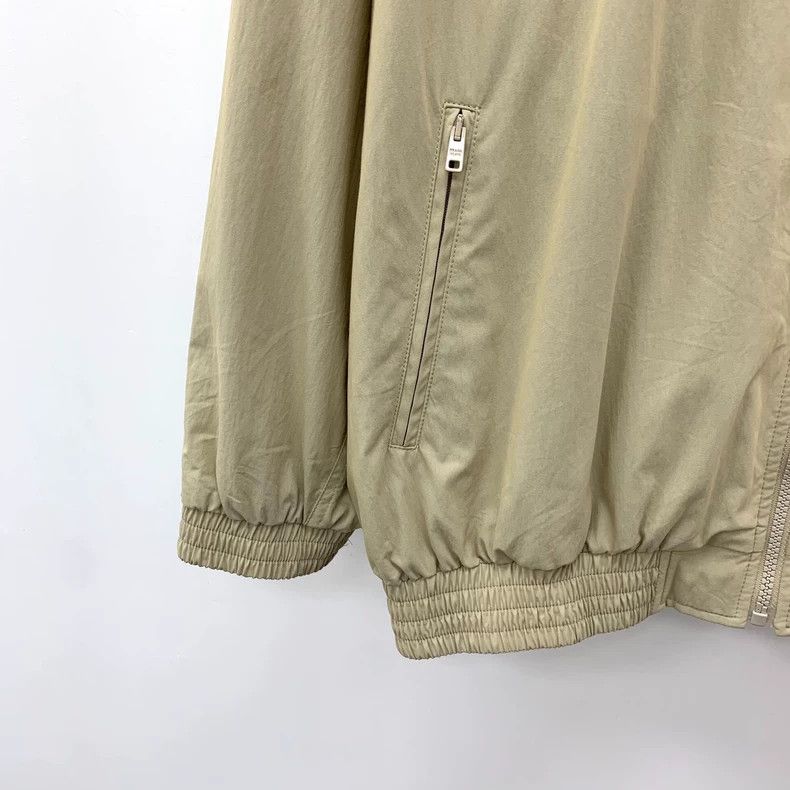Prada Prada 23 brown logo letter embroidery cotton hooded drawstr Size US XXS / EU 40 - 4 Thumbnail