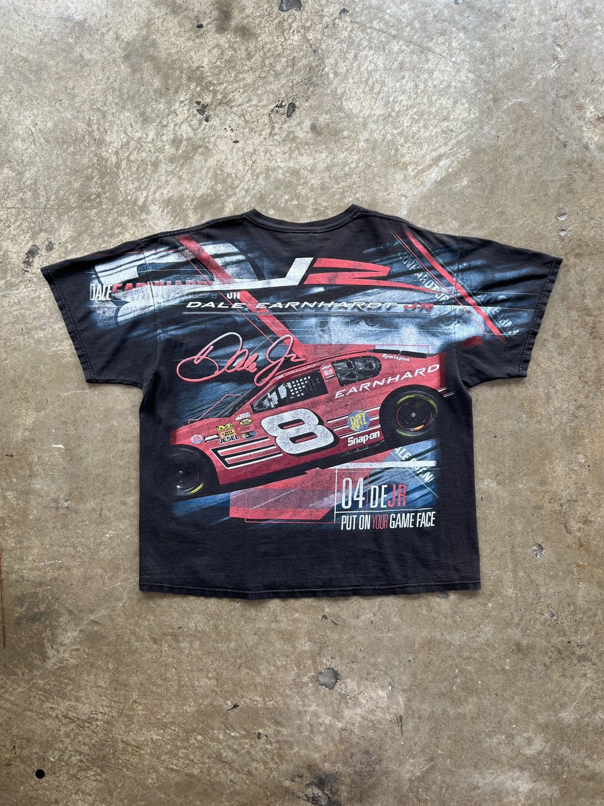 NASCAR Vintage Dale Earnhardt Jr AOP Chevy Racing AOP NASCAR Tee XL Size US XL / EU 56 / 4 - 5 Thumbnail
