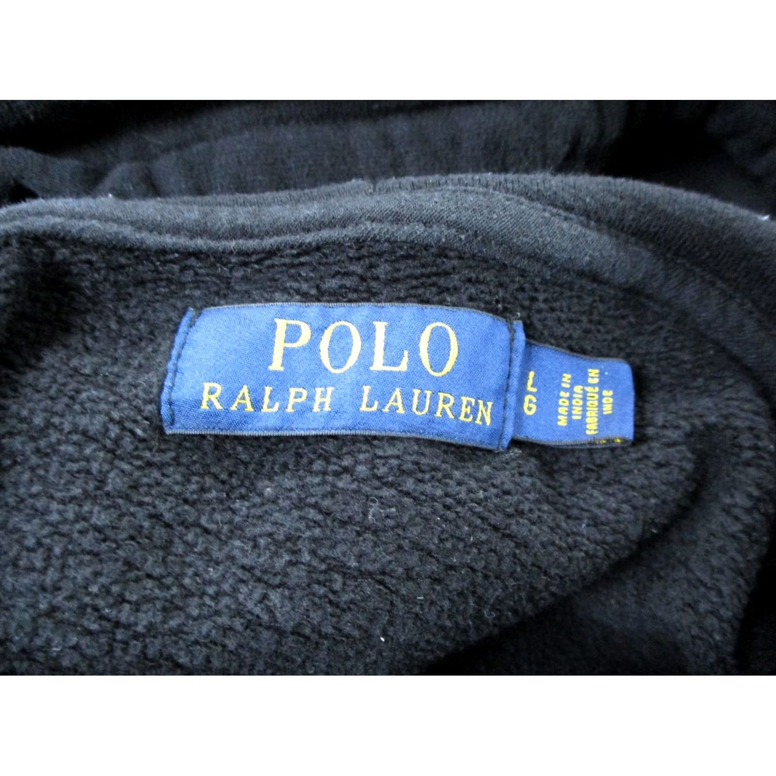 Polo Ralph Lauren Polo Ralph Lauren Hoodie Sweatshirt Mens L Black Logo Pullover Carded Knit Crew Neck Casual Size US L / EU 52-54 / 3 - 7 Thumbnail