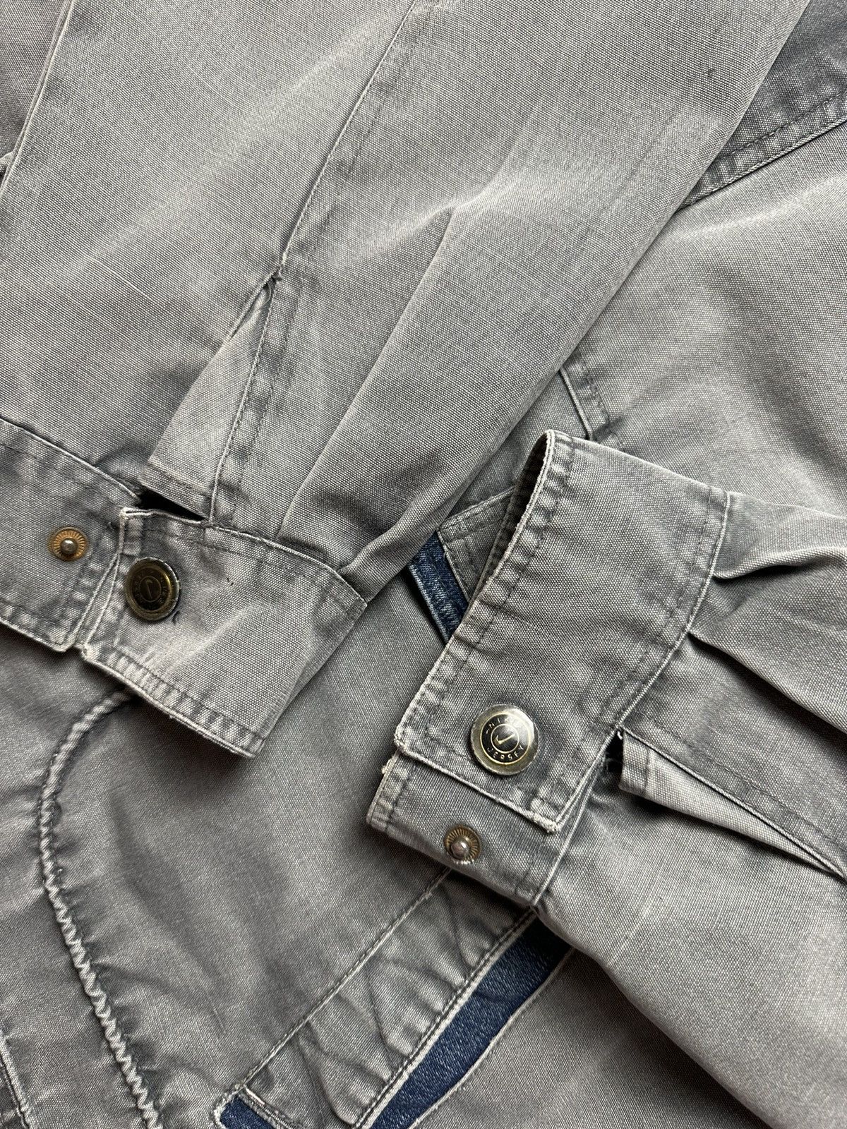 Nike × Vintage Vintage Nike Denim jacket pocket rare size XXL faded Size US XXL / EU 58 / 5 - 5 Thumbnail