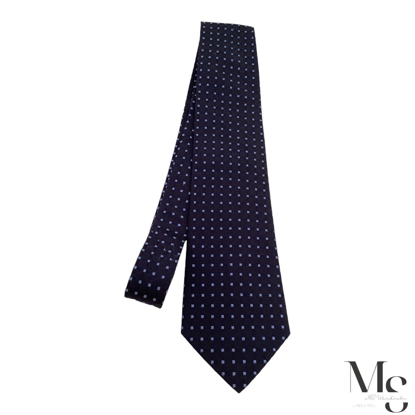 Polo Ralph Lauren POLO BY RALPH LAUREN Blue Geometric Tie Hand Made In Germany Size ONE SIZE - 6 Thumbnail