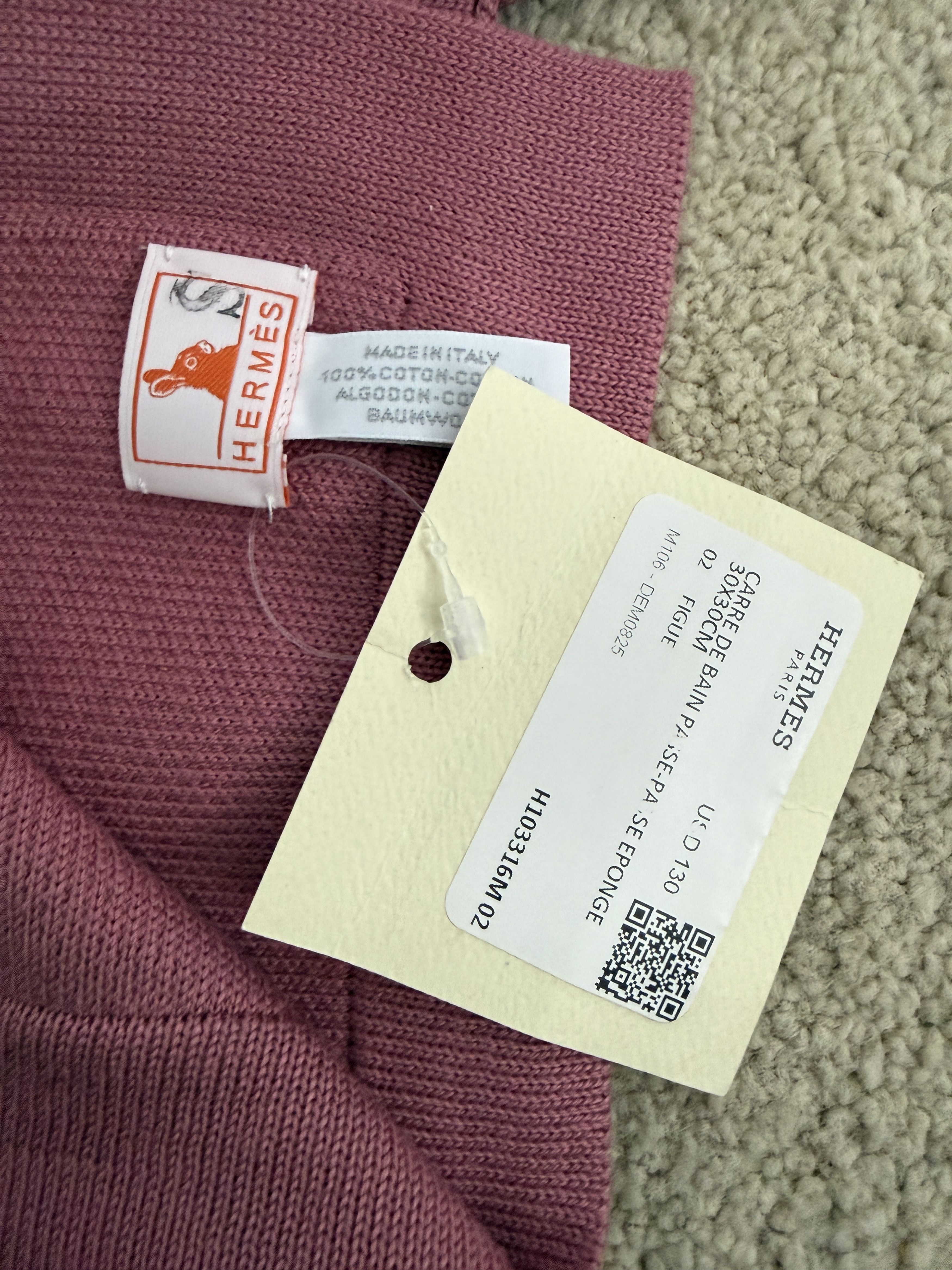 Hermes Hermes Pink Baby Towel Set - Great Holiday Gift - Sm & Med Size ONE SIZE - 4 Thumbnail