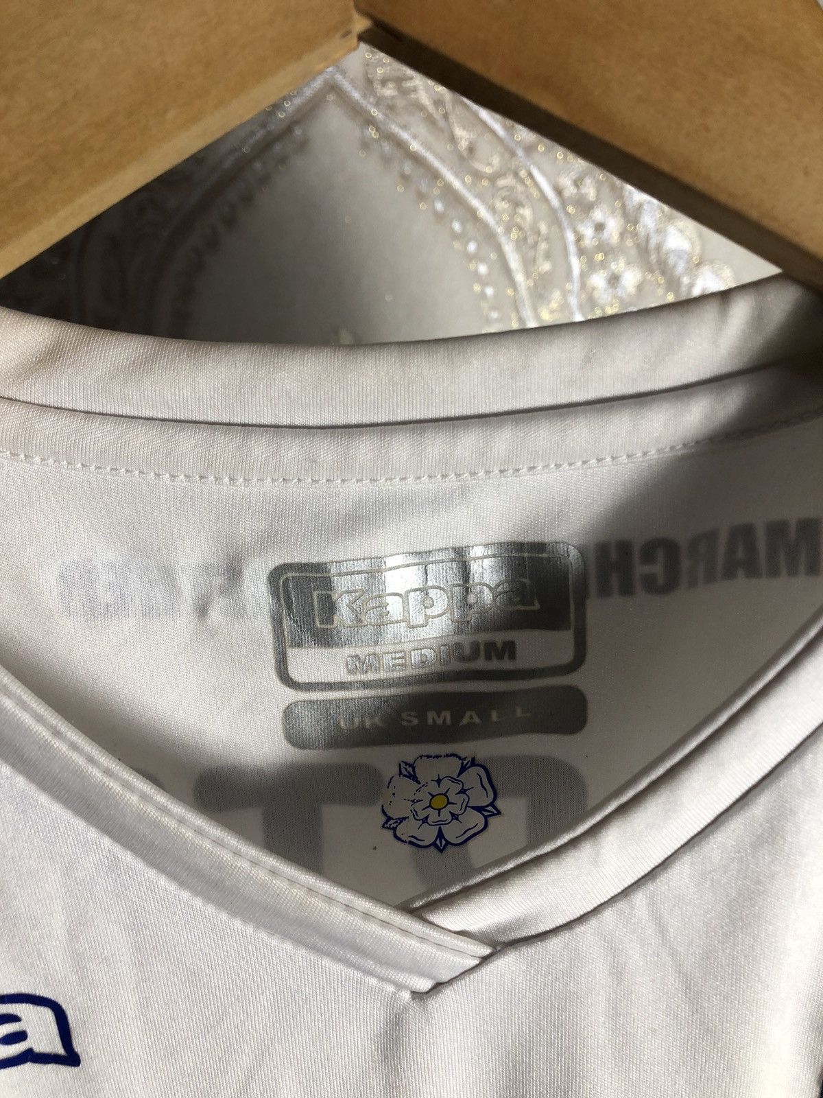 Vintage VERY RARE KAPPA FC LEEDS UNITED ENGLAND SOCCER JERSEY 90s Size US M / EU 48-50 / 2 - 3 Thumbnail