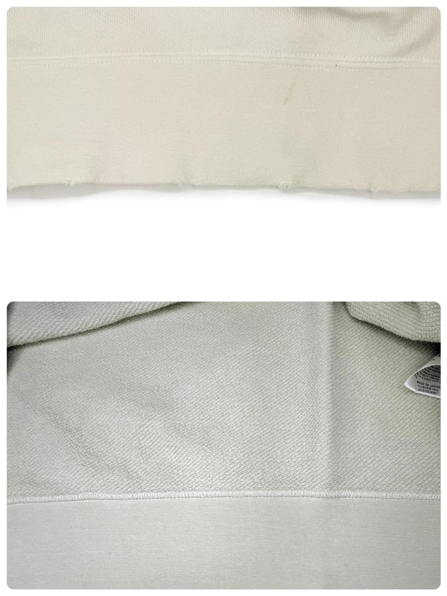 Visvim visvim 22aw c/d 3/4 sweat off-white jumbo sb distressed Size US L / EU 52-54 / 3 - 6 Thumbnail