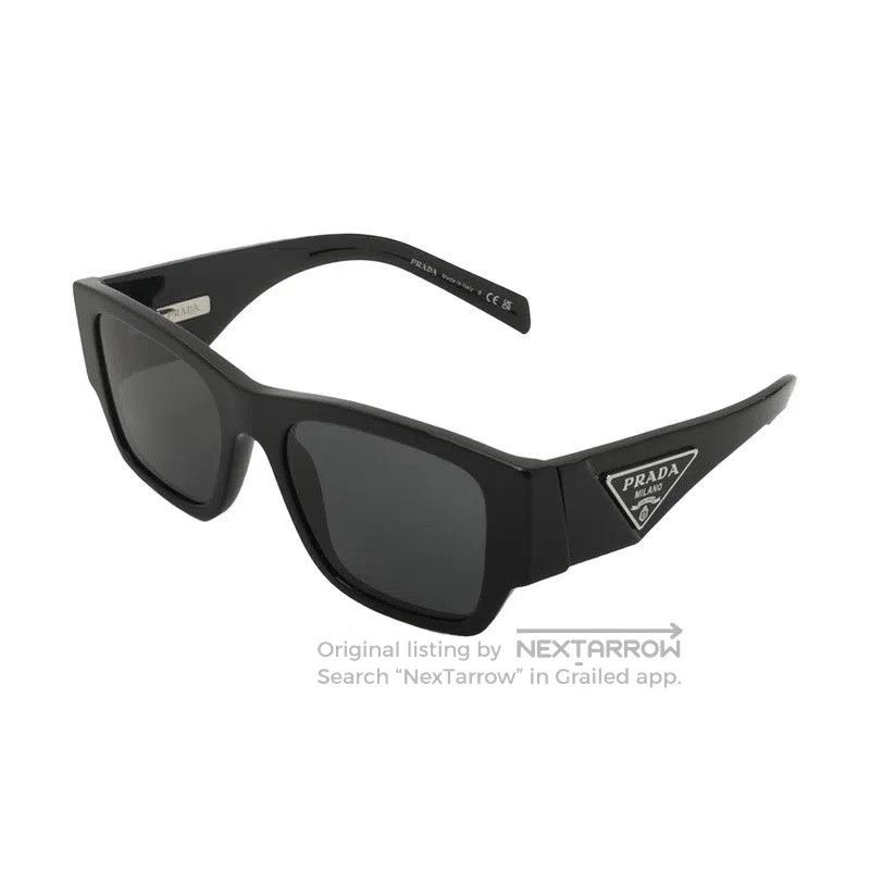 Prada Prada Triangle Logo Frame Sunglasses. Size ONE SIZE - 1 Thumbnail