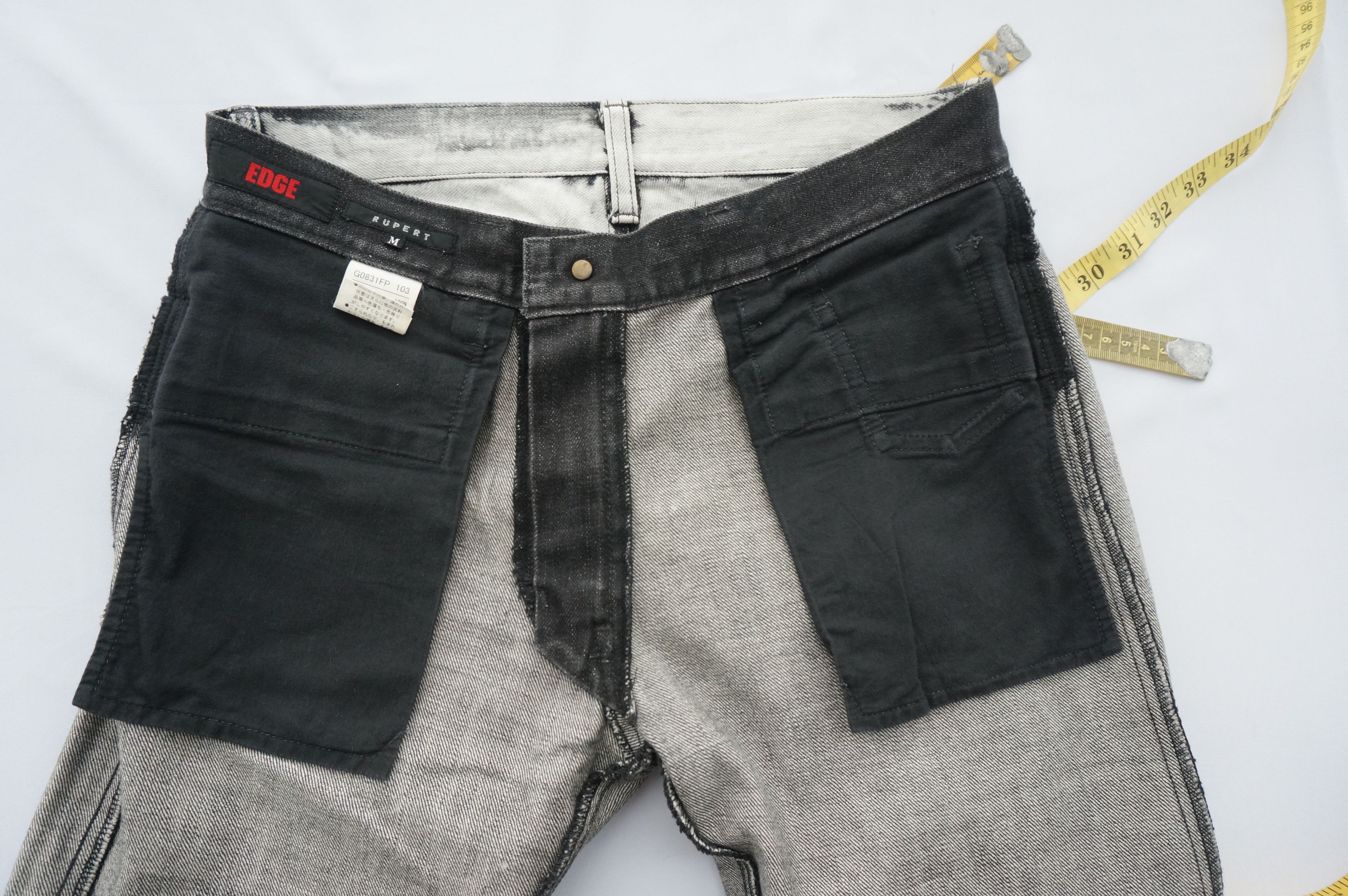 Vintage 🔥Dope Japan EDGE RUPERT Flared Acid Wash Vintage Jeans Size US 29 - 15 Thumbnail