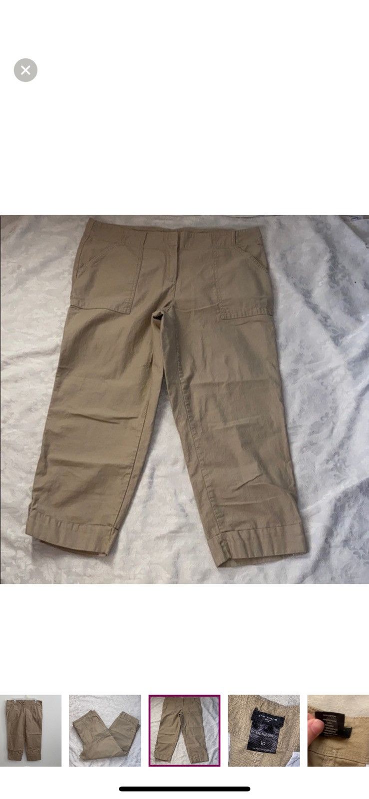 Ann Taylor Ann Taylor cropped khakis size 10 Size 32" / US 10 / IT 46 - 5 Thumbnail