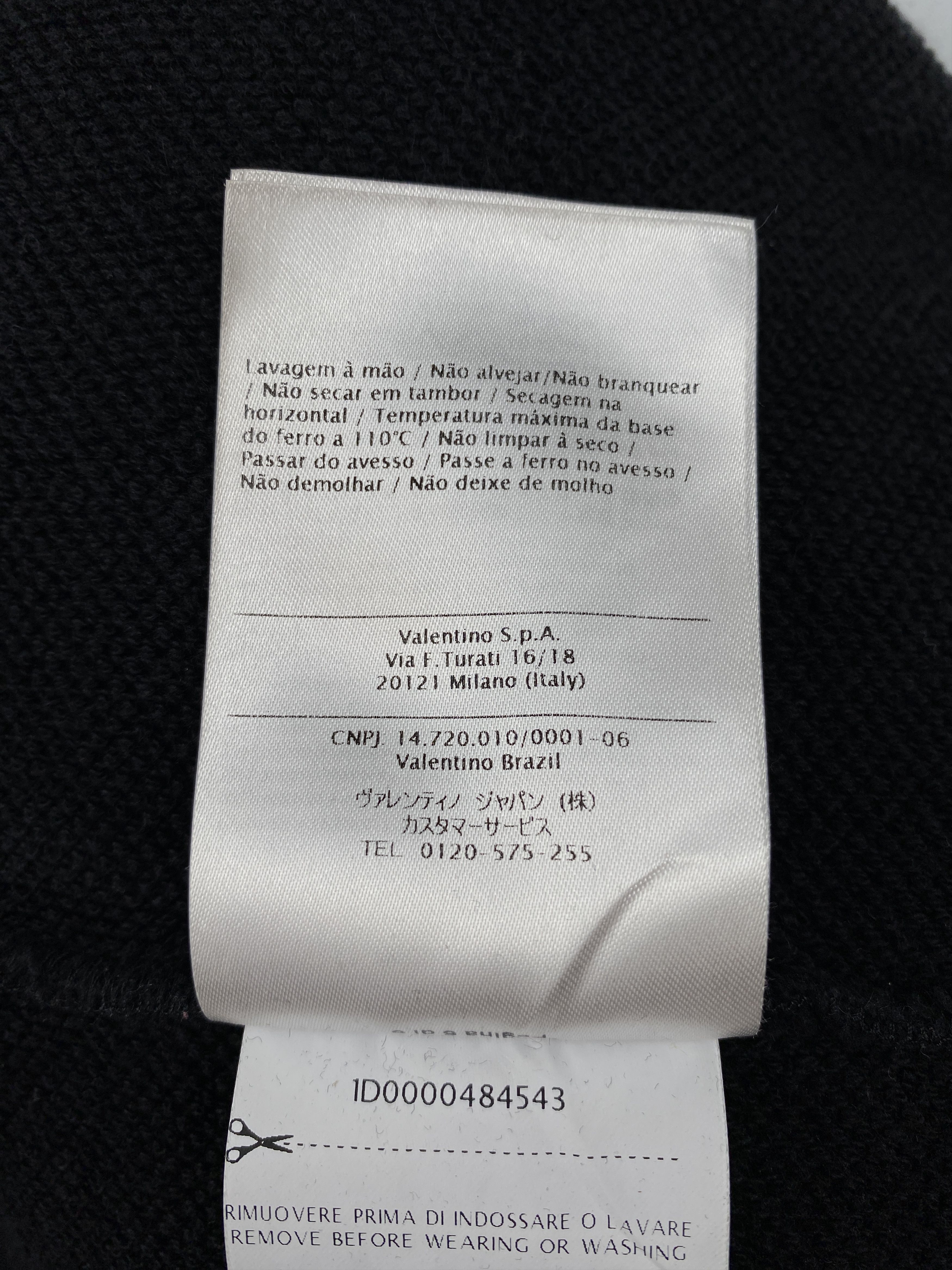 Valentino Garavani Go Logo Print Black Zipped Hoodie Size US XS / EU 42 / 0 - 16 Thumbnail
