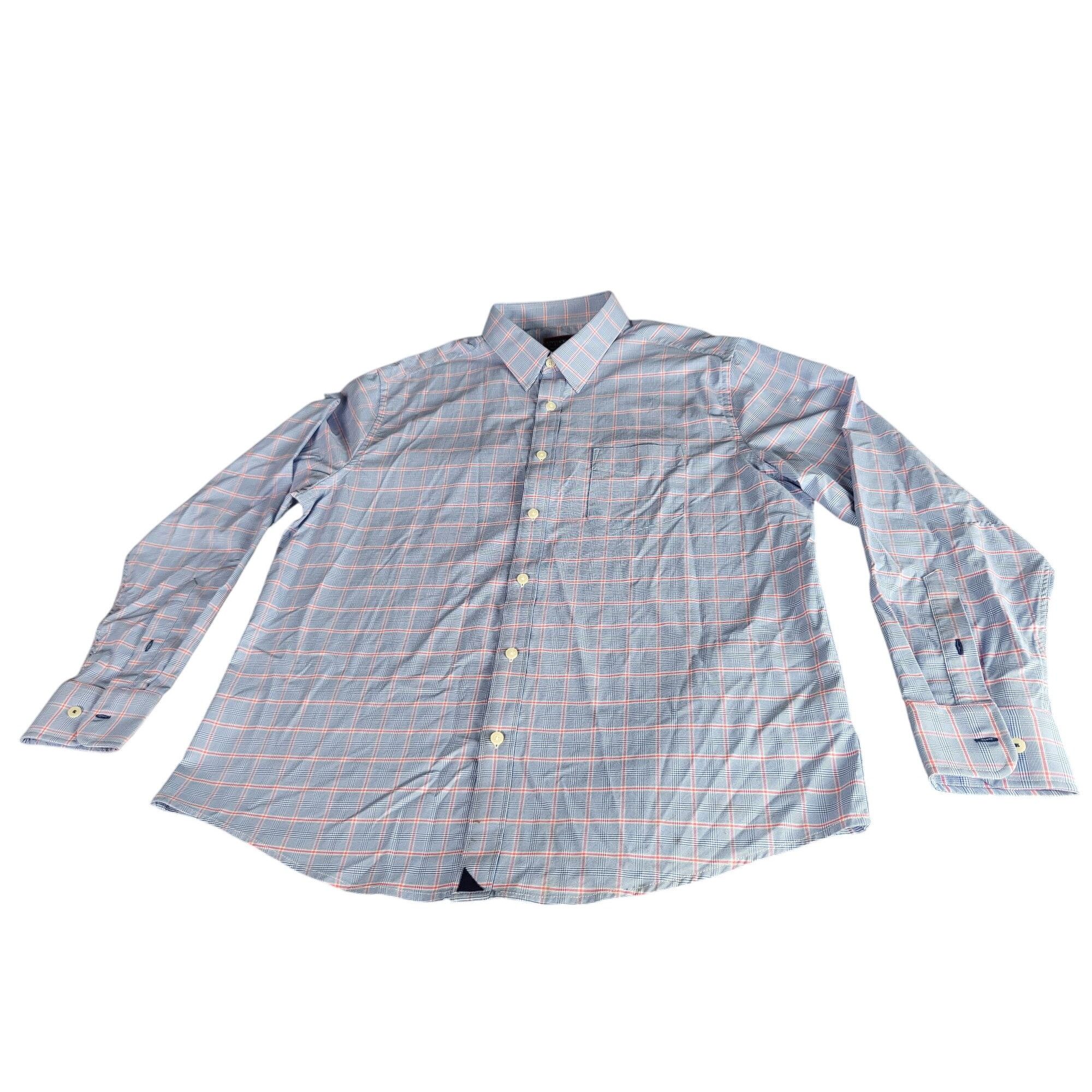 UNTUCKit Untuckit Aubon Button Up Shirt Men Sz XL Striped Flannel Cot Size XL / US 12-14 / IT 48-50 - 1 Thumbnail