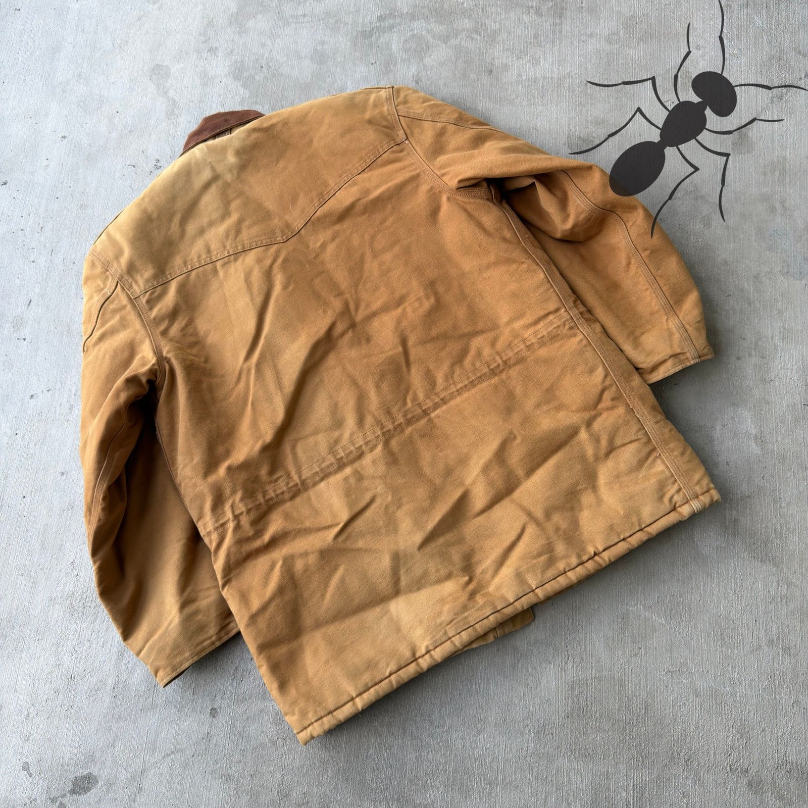 Carhartt × Vintage Carhartt CQ8006 brown chore Santa Fe style work wear jacket Size US L / EU 52-54 / 3 - 6 Thumbnail