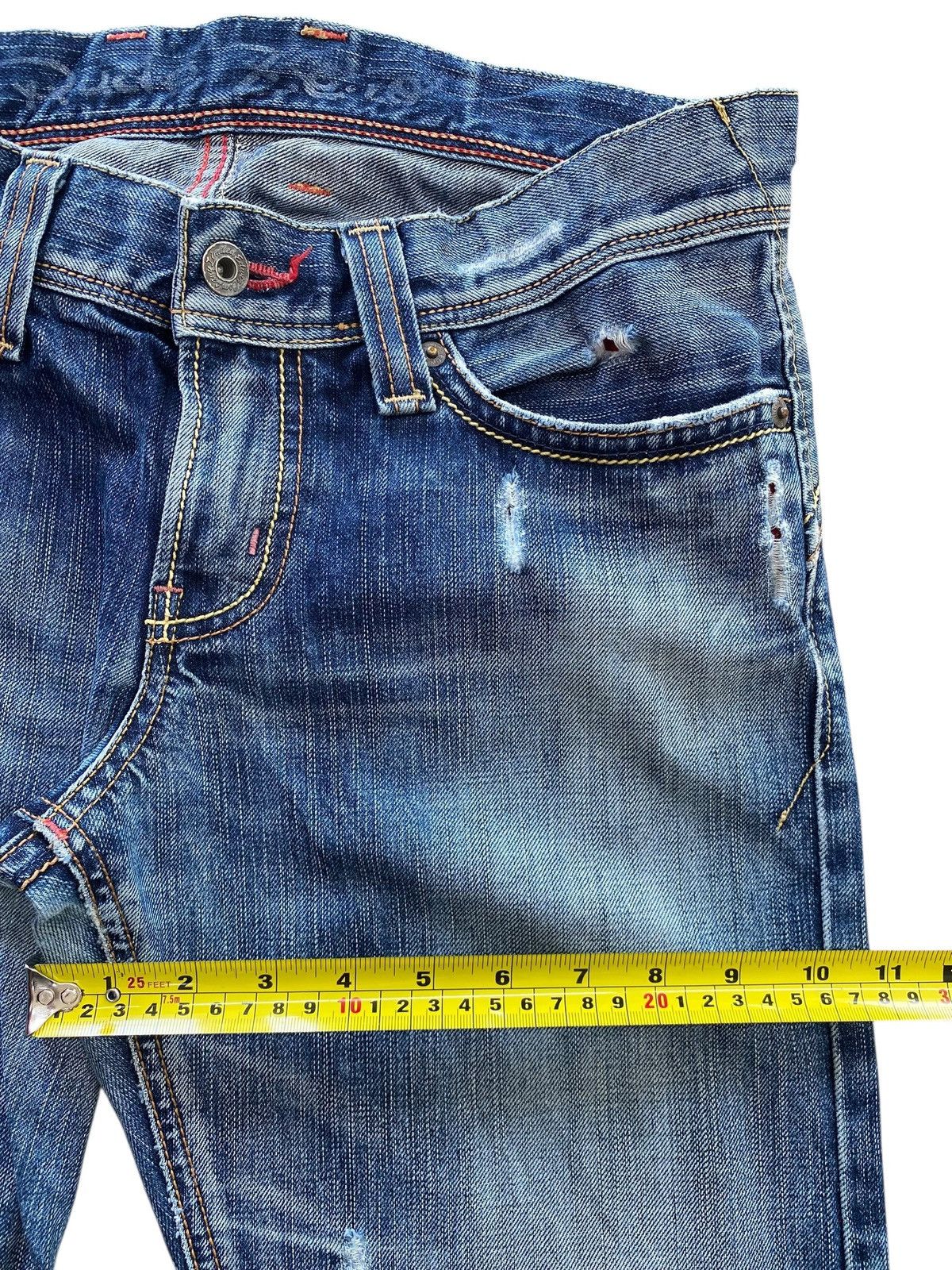 Edwin Edwin Light Blue Wash Style Straight Leg Jeans Size US 31 - 7 Thumbnail