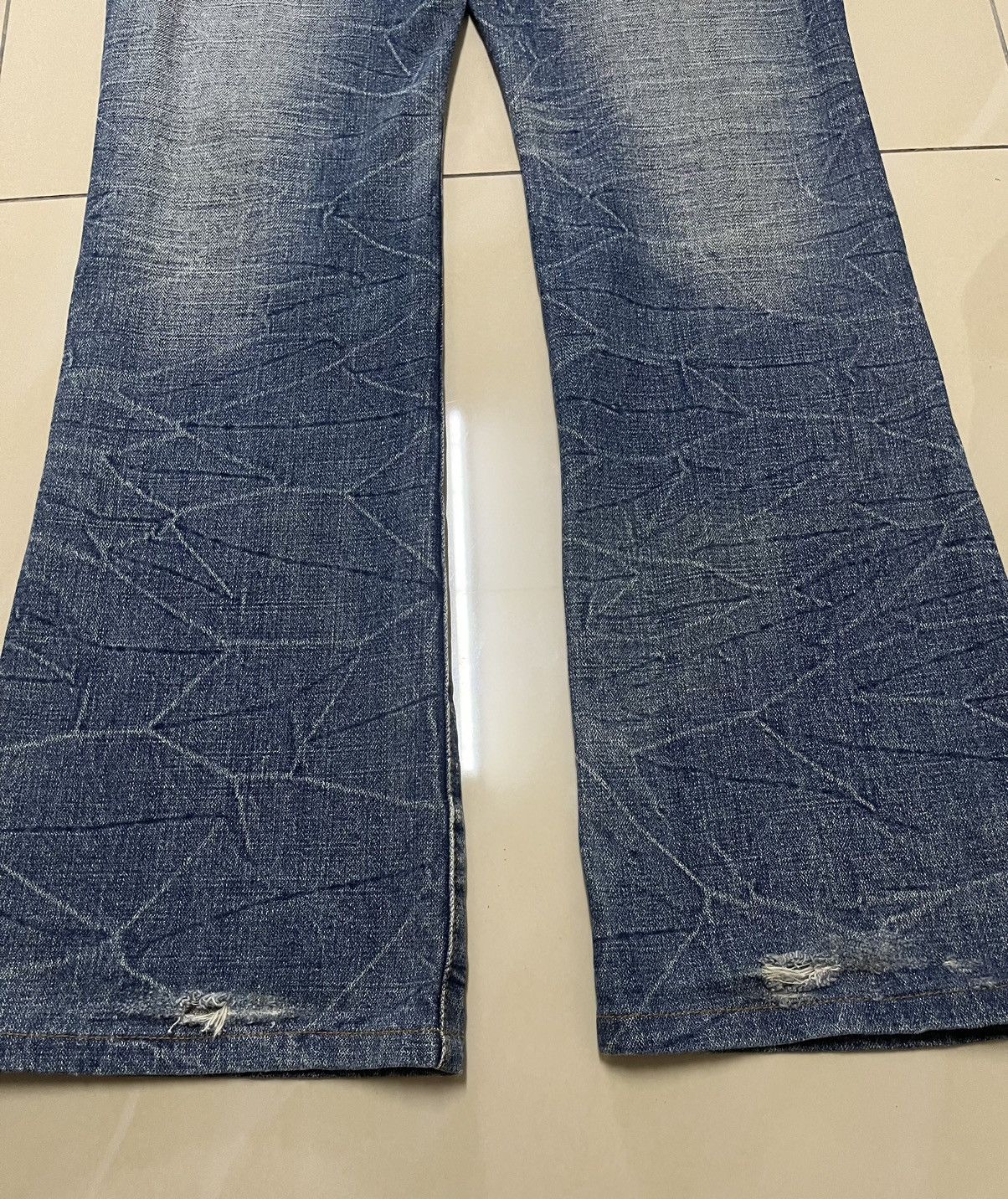 Hysteric Glamour Flare Jeans chouette distressed thunder denim low rise Size US 32 / EU 48 - 15 Thumbnail