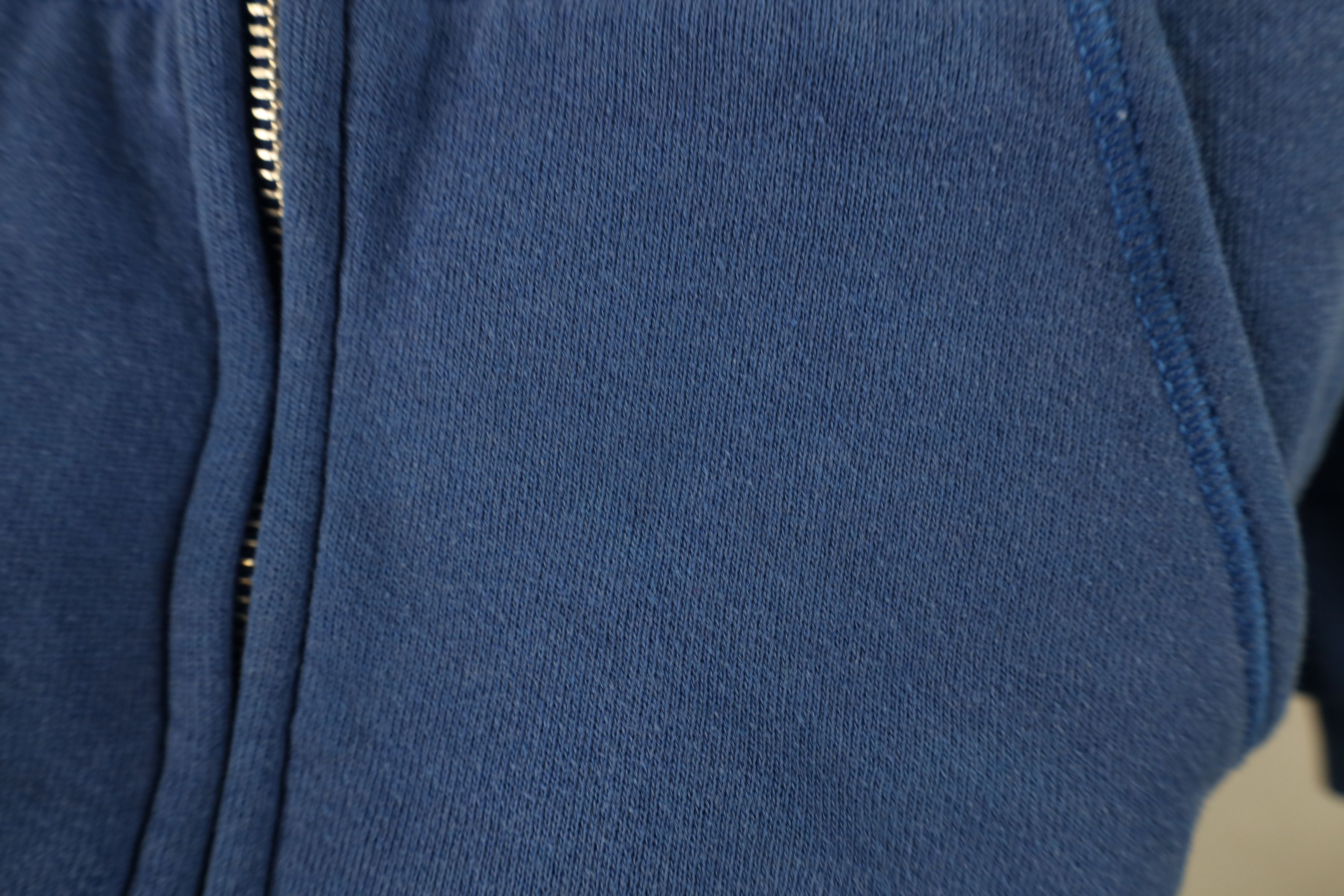 Vintage Vintage 80s 90s Streetwear Blank Full Zip Hoodie Blue USA Size US L / EU 52-54 / 3 - 4 Thumbnail