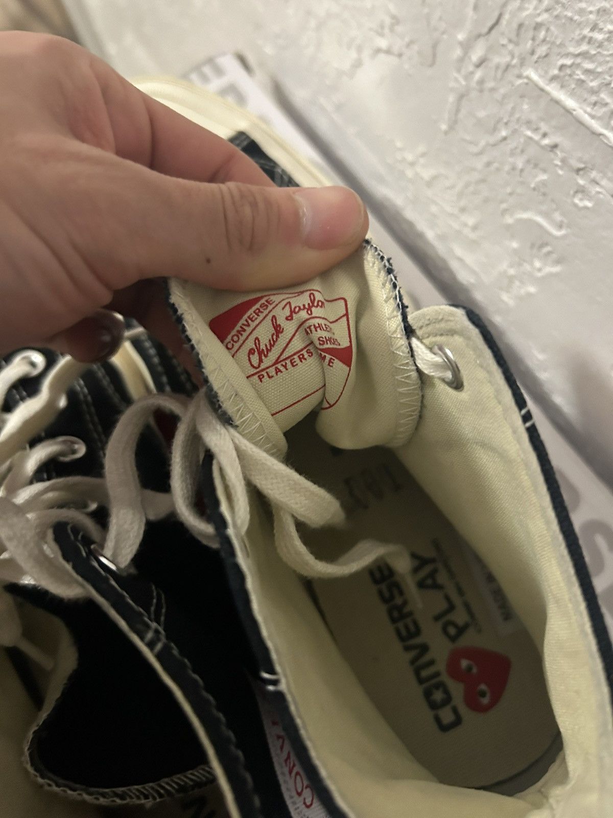 Comme des Garcons PLAY Comme Des Garçon Play Converse Black 10 Size US 10 / EU 43 - 9 Thumbnail