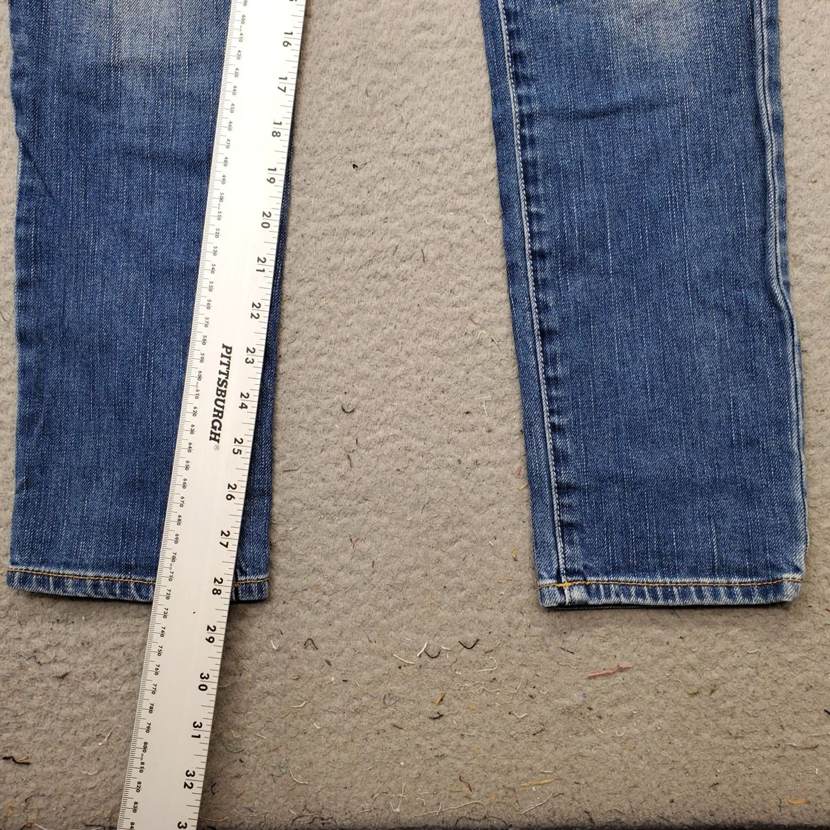 American Eagle Outfitters American Eagle Outfitters Skinny Jeans Womens 2 Blue Denim Stretch VINTAGE? Size 26" / US 2 / IT 38 - 4 Thumbnail