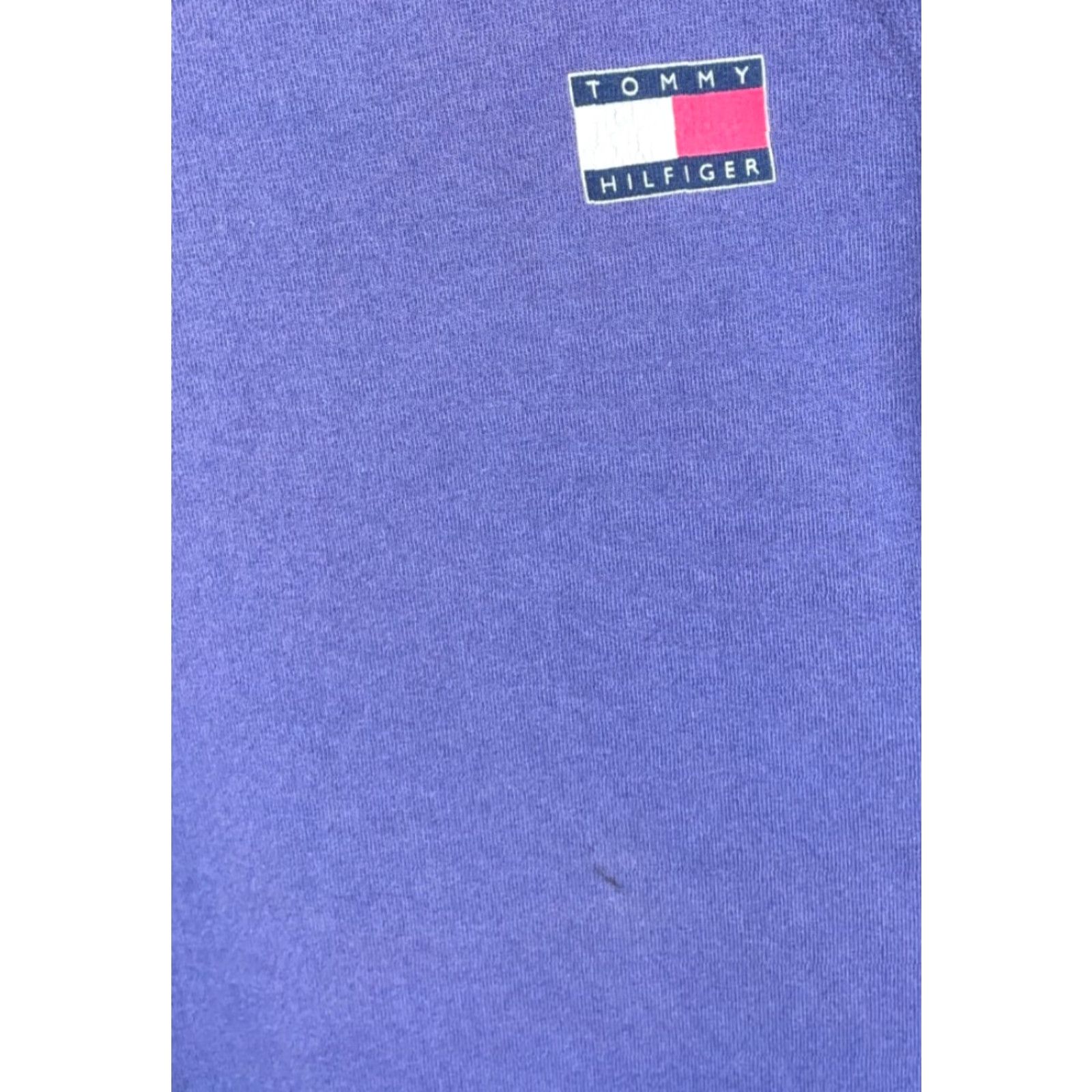 Tommy Hilfiger VINTAGE Tommy Hilfiger Logo T-Shirt Adult Large Blue 90s Retro Graphic Print Mens Size US L / EU 52-54 / 3 - 7 Thumbnail