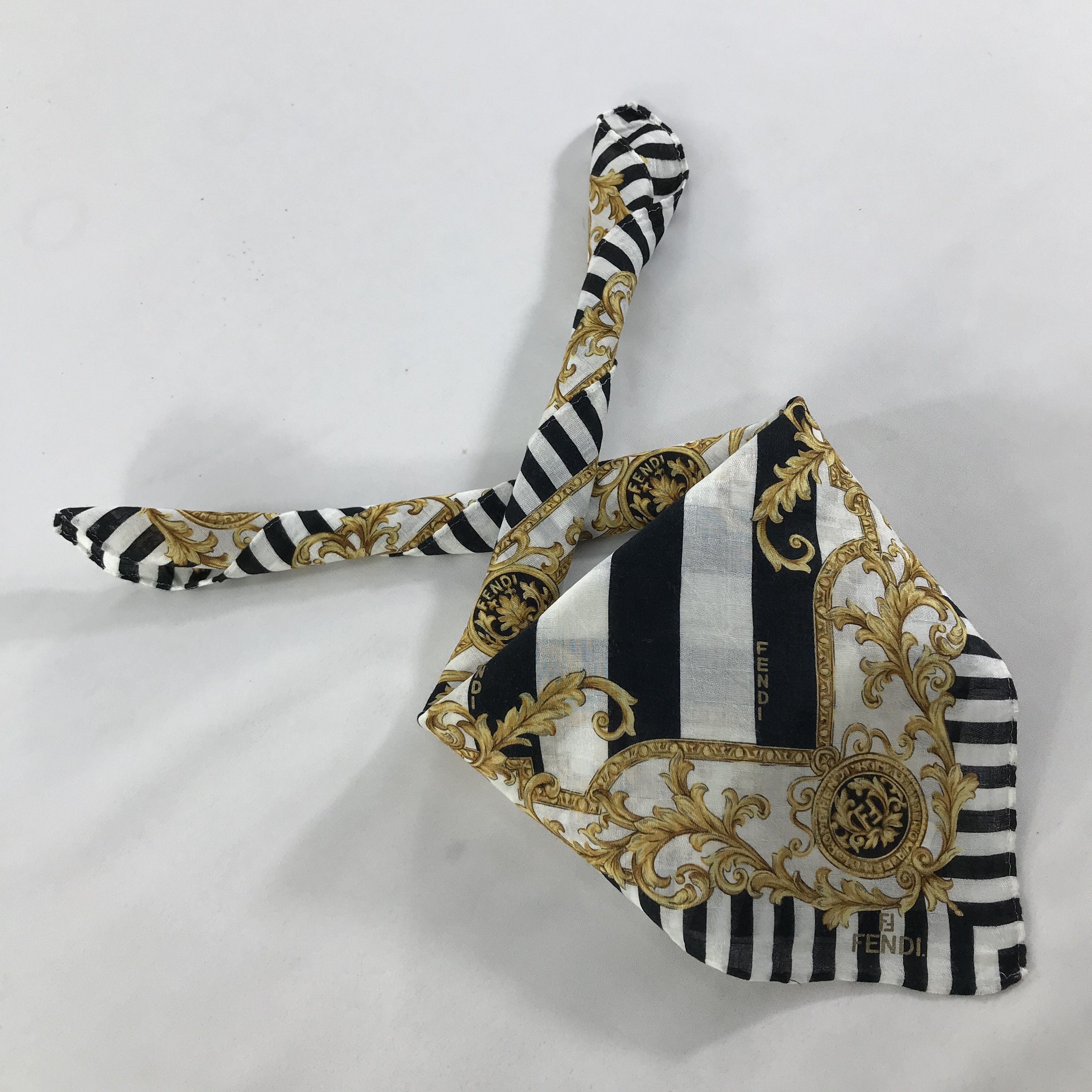 Vintage Vintage Fendi Bandana / Handkerchief / Neckerchief - S1484 Size ONE SIZE - 4 Thumbnail