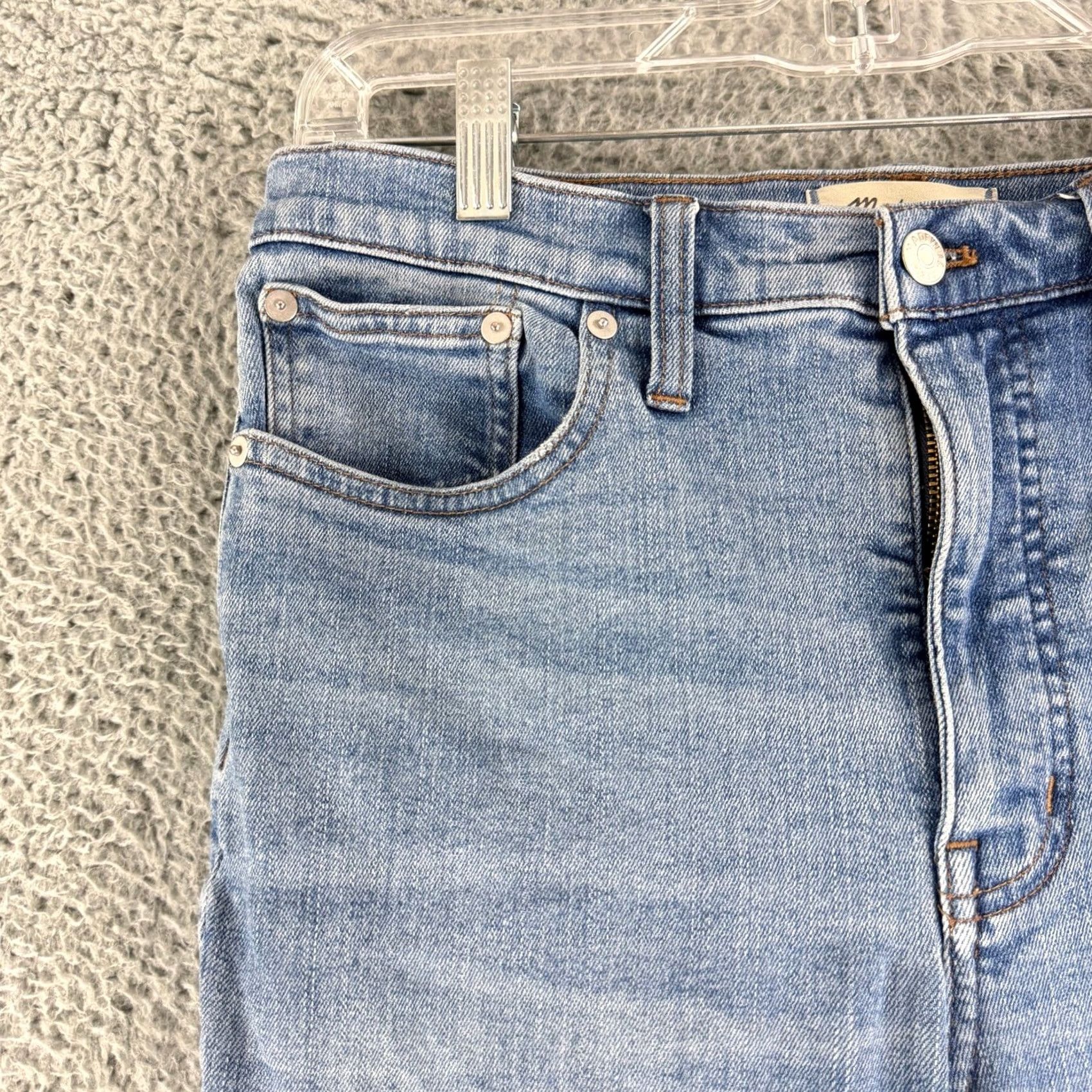 Madewell Madewell Jeans Womens 29 Blue High Rise Skinny Flare Stretch Denim Size 29" - 2 Thumbnail