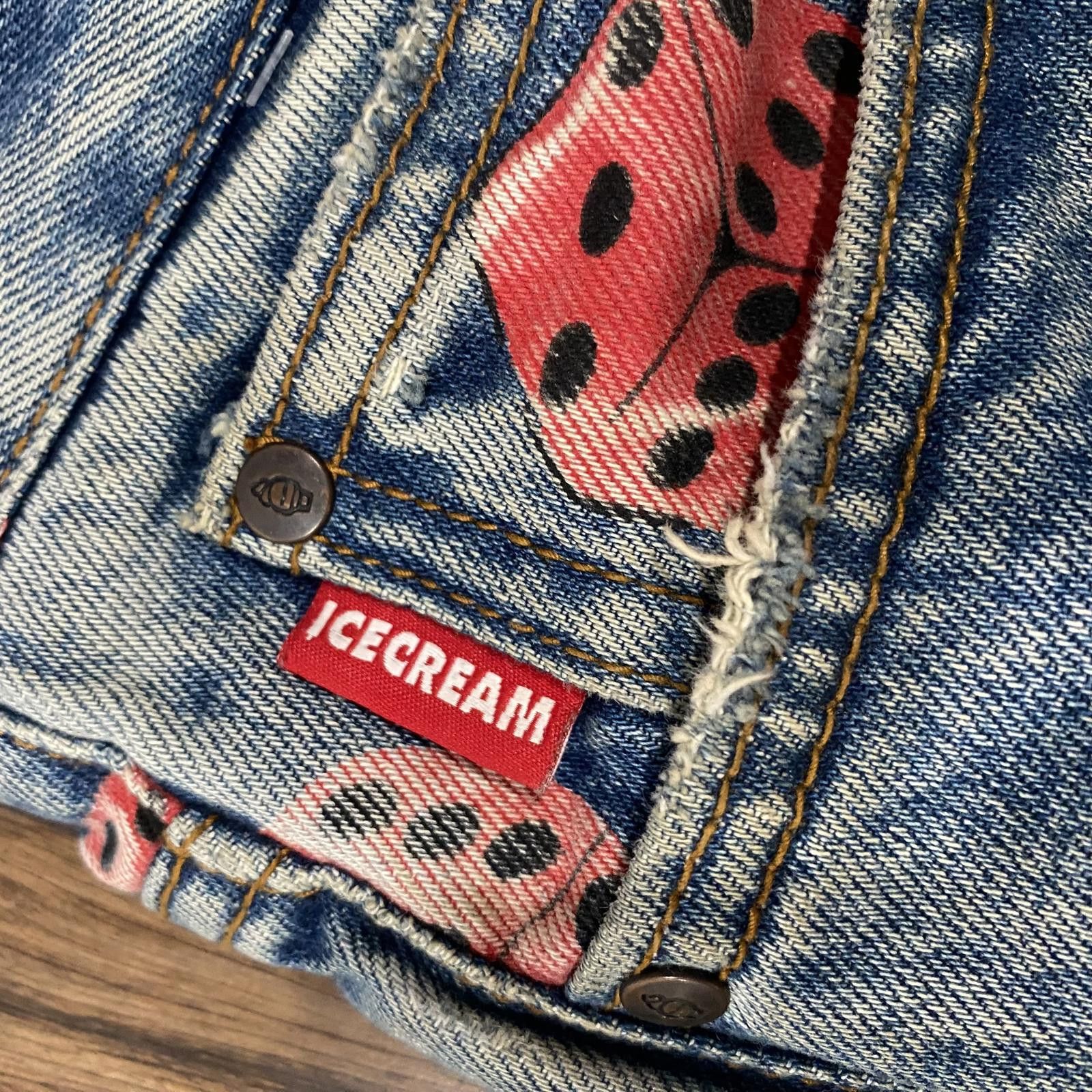 Billionaire Boys Club × Icecream ICE CREAM Dice Print Straight Jeans Size US 34 / EU 50 - 4 Thumbnail