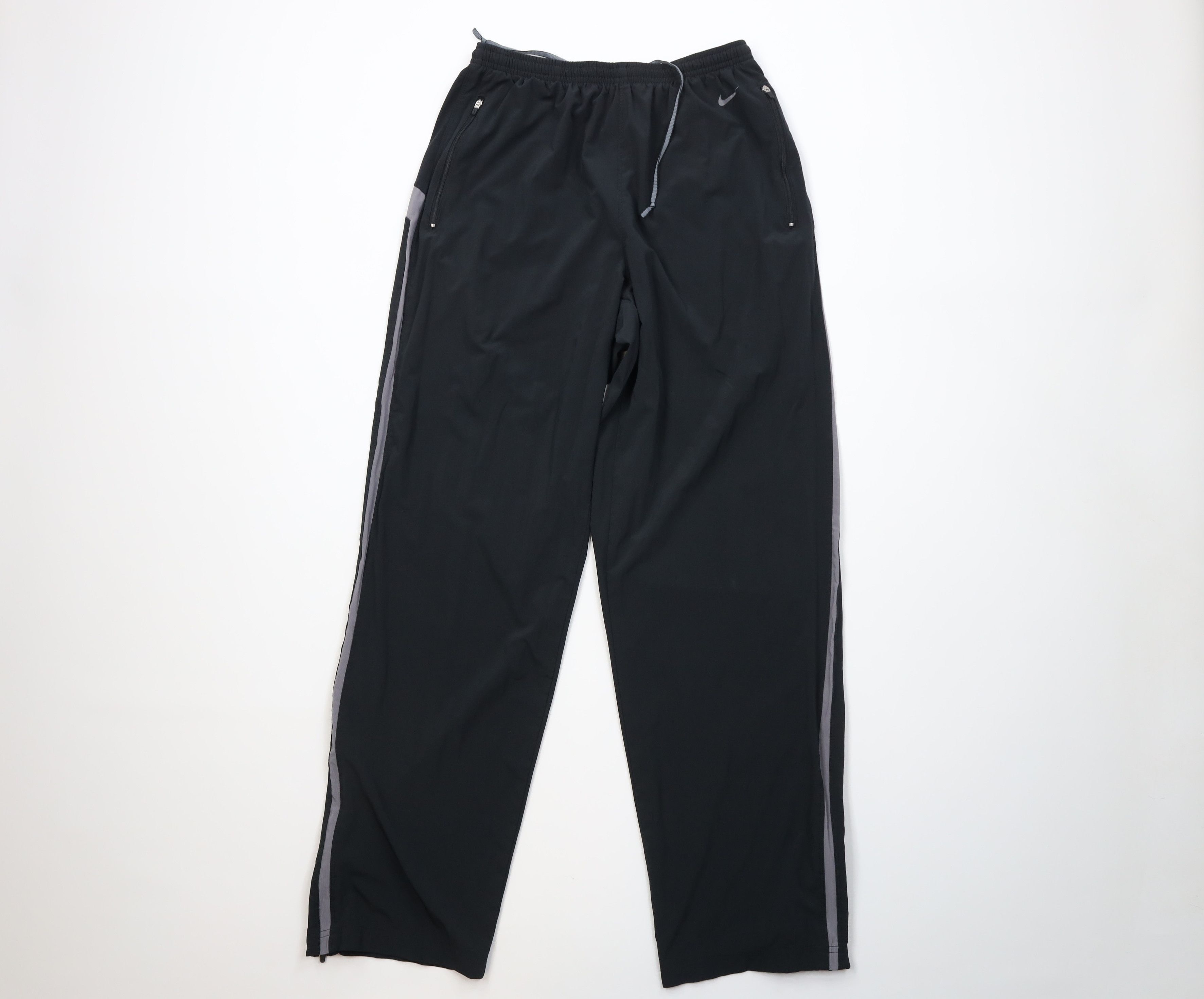 Nike Vintage Y2K Nike Mini Swoosh Stretch Wide Leg Pants Black Size US 36 / EU 52 - 1 Thumbnail