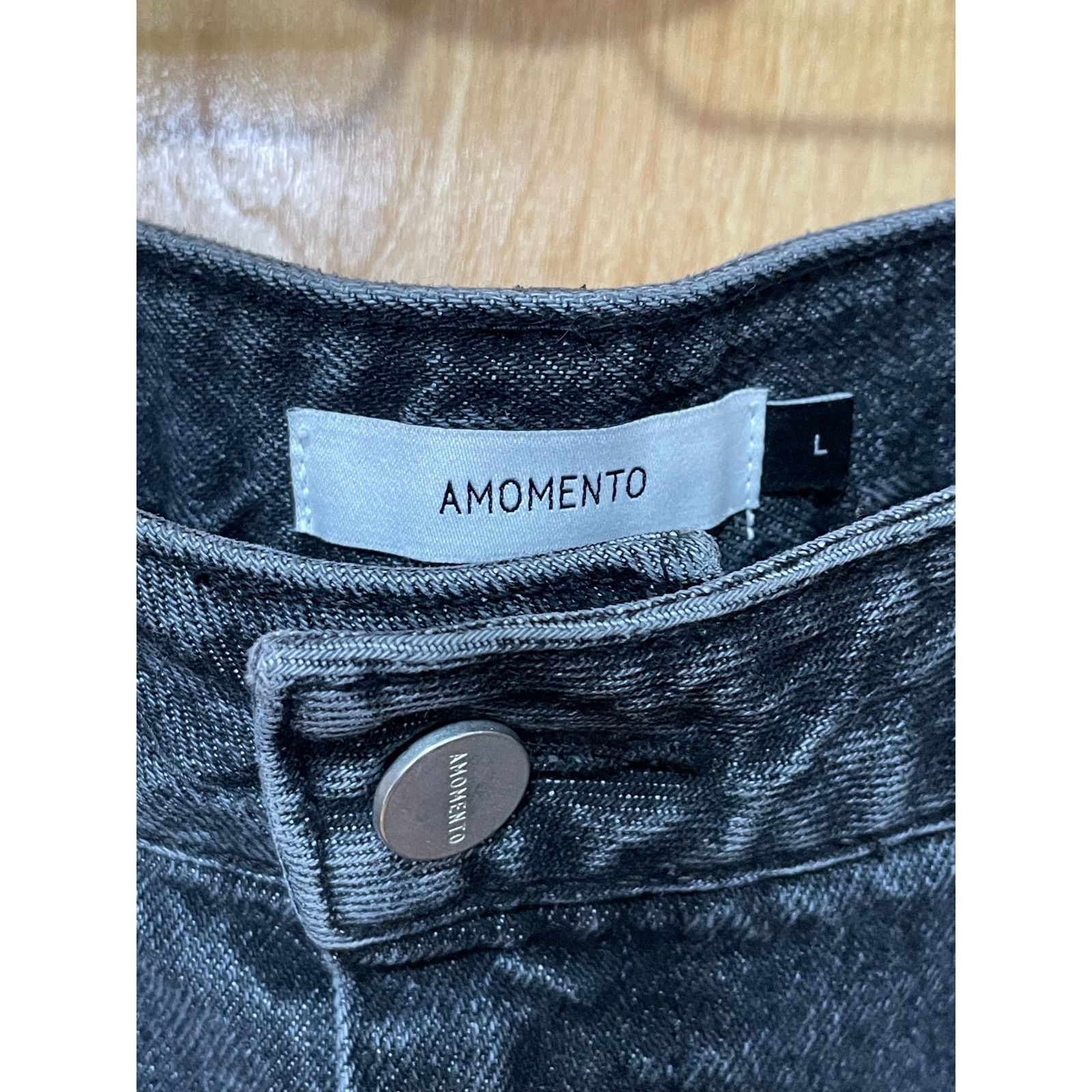 AMOMENTO Amomento Grey Tapered Jeans Men's L Size US 32 / EU 48 - 3 Thumbnail
