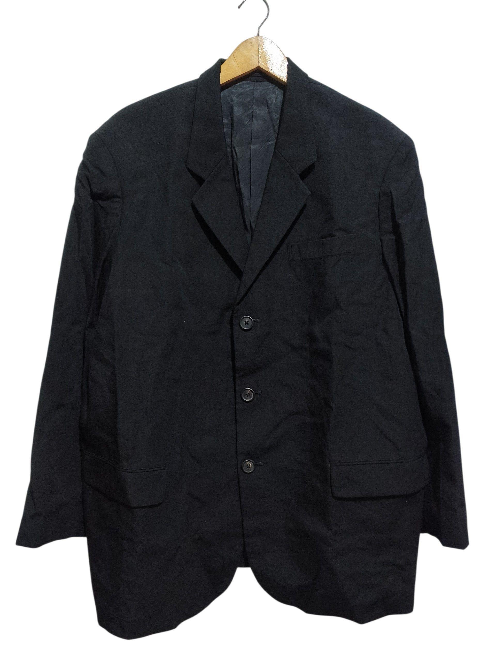Yohji Yamamoto 🔥Vintage 90s Y's For men Oversized 3 Button Wool Blazer Size 48R - 1 Thumbnail