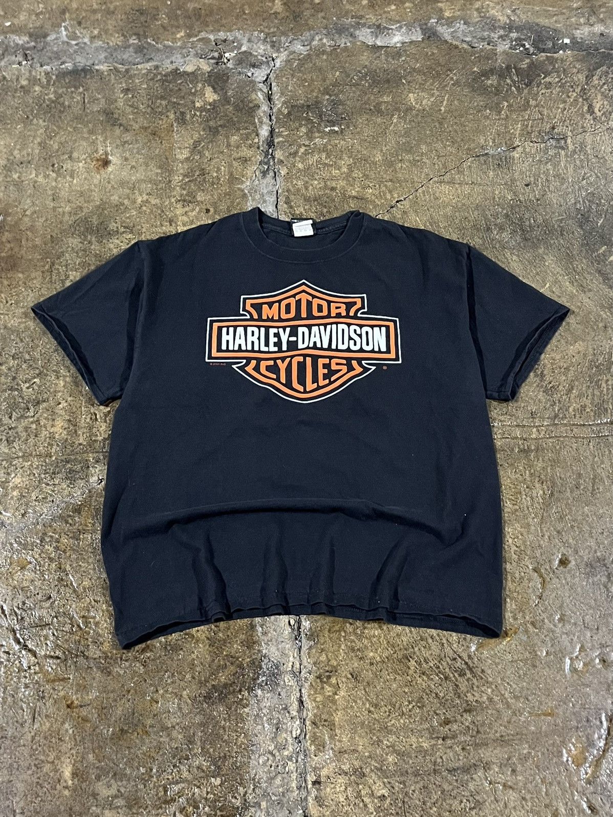 Harley Davidson × Vintage Crazy Vintage Y2K Harley Davidson Logo Biker Skater Tee Size US XL / EU 56 / 4 - 1 Thumbnail