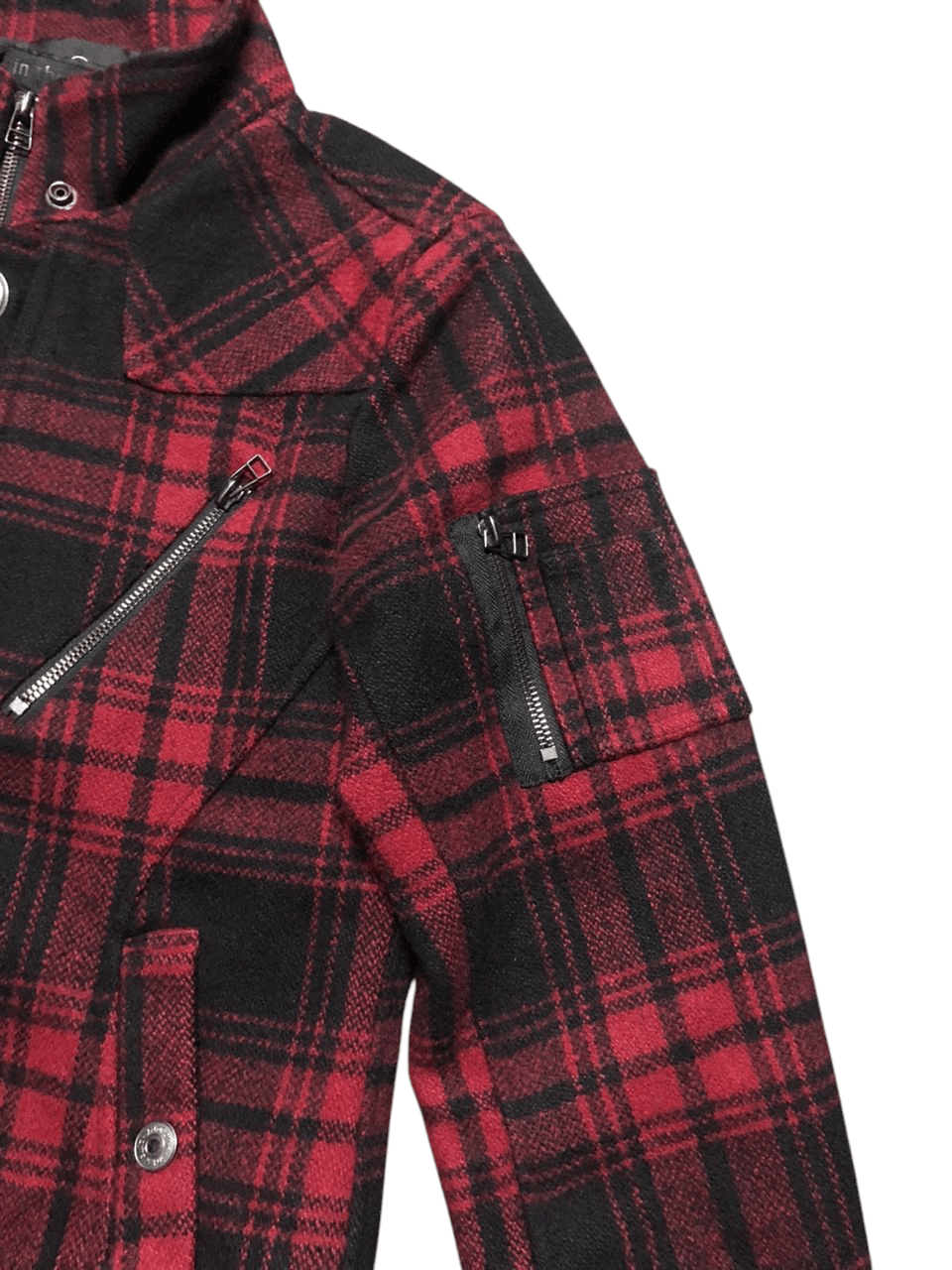 In The Attic In The Attic Plaid Peacock Zipper Jacket Wool Punk Style Size US M / EU 48-50 / 2 - 7 Thumbnail