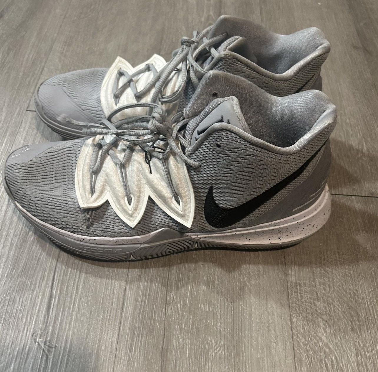 Nike Nike kyrie 5 grey wolf size 12 mens Size US 12 / EU 45 - 1 Thumbnail