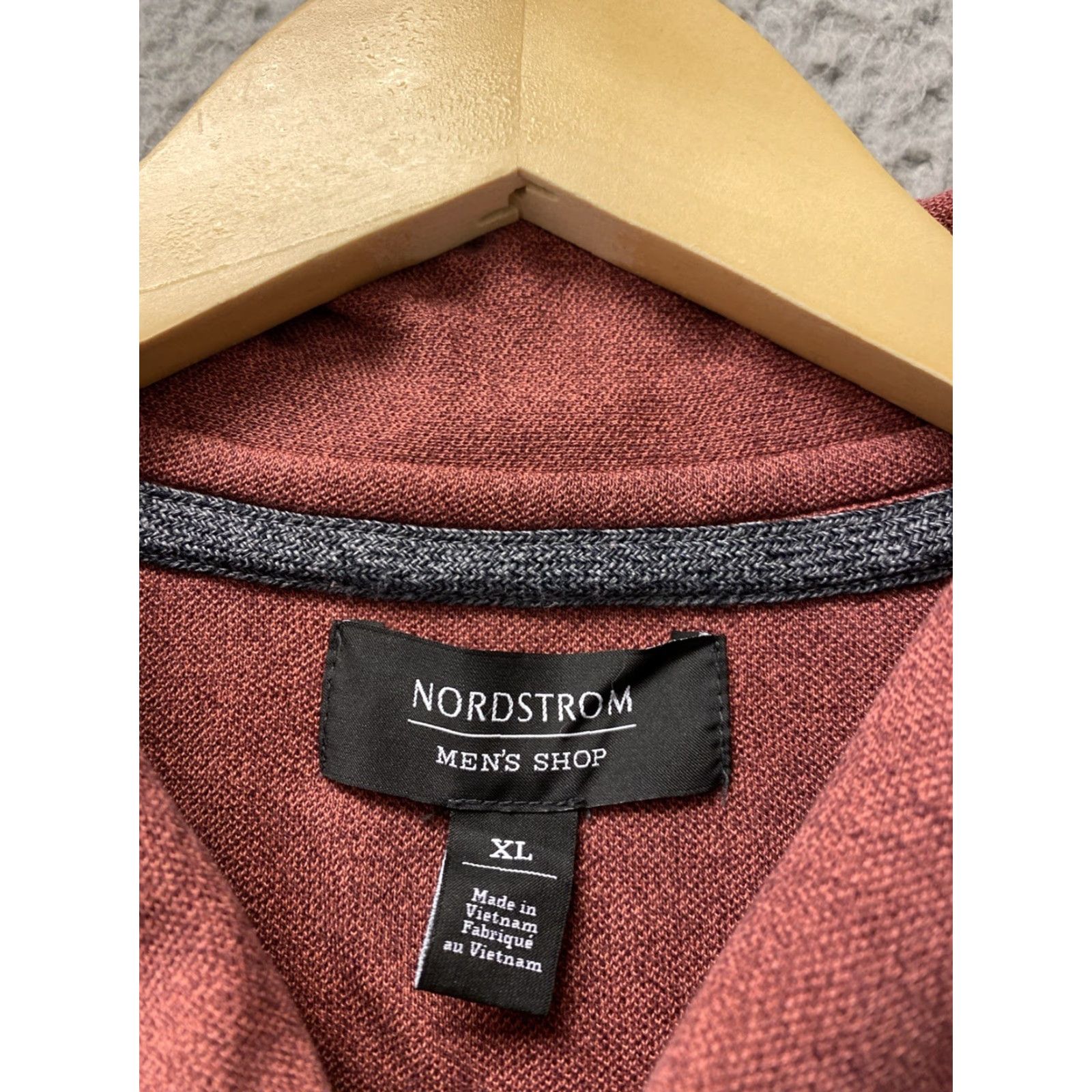 Nordstrom VINTAGE Nordstrom Men's Polo Shirt XL Red Moss Cotton Knit Short Sleeve Casual Sports Size US XL / EU 56 / 4 - 3 Thumbnail
