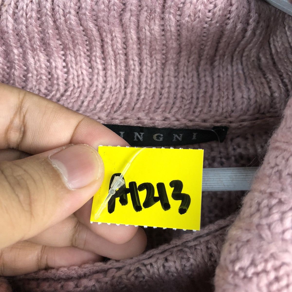 Homespun Knitwear × Japanese Brand Igni japan Pink Turtle Neck cable Knitwear #A1213 Size M / US 6-8 / IT 42-44 - 10 Thumbnail