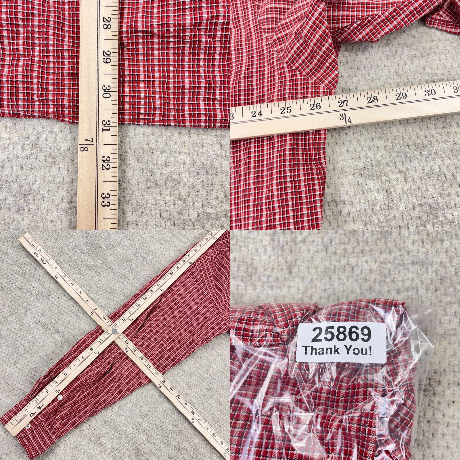 Ralph Lauren Ralph Lauren Shirt Men XL Red Plaid Button-Up Oxford Cloth Blake Blue Pony Adult Size US XL / EU 56 / 4 - 8 Thumbnail