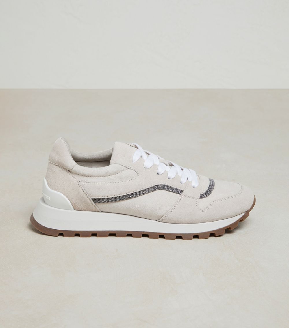 image of Brunello Cucinelli O1W1Db10524 Sneakers In Light Beige, Women's (Size 9)