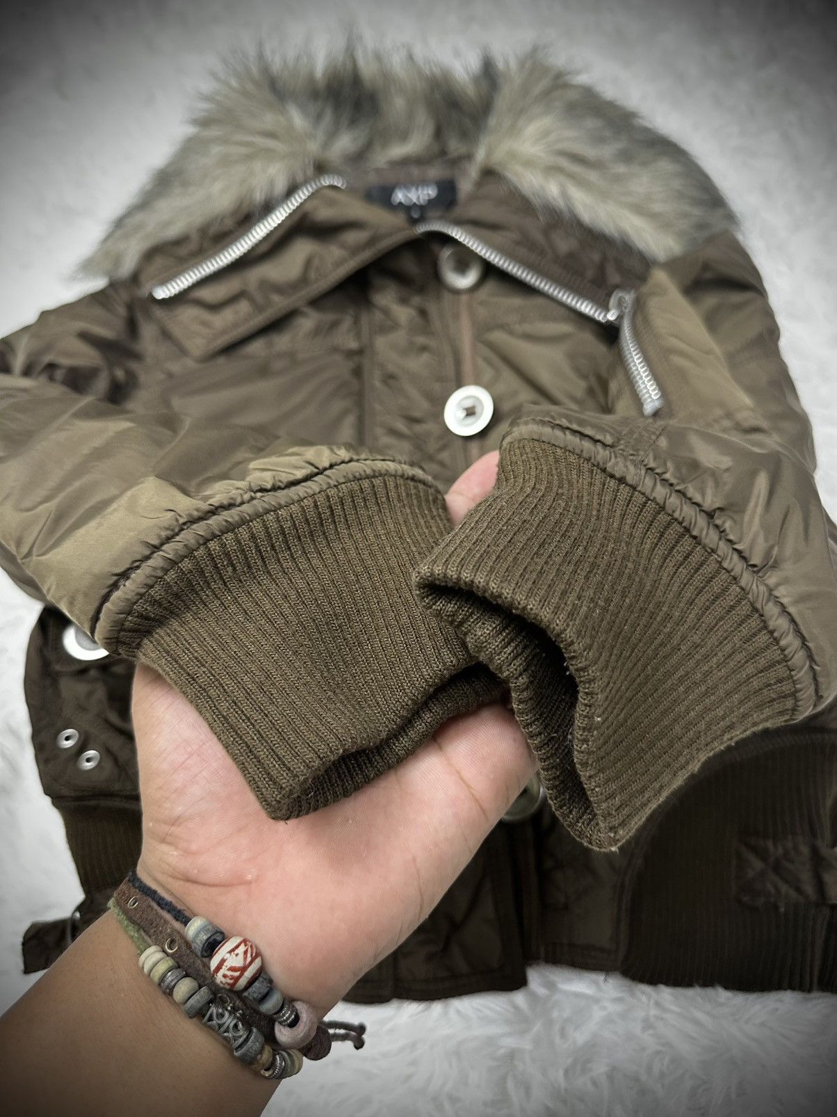 Japanese Brand 💥rare💥 japanese brand A.X.P fur high neck goa jacket Size US M / EU 48-50 / 2 - 4 Thumbnail