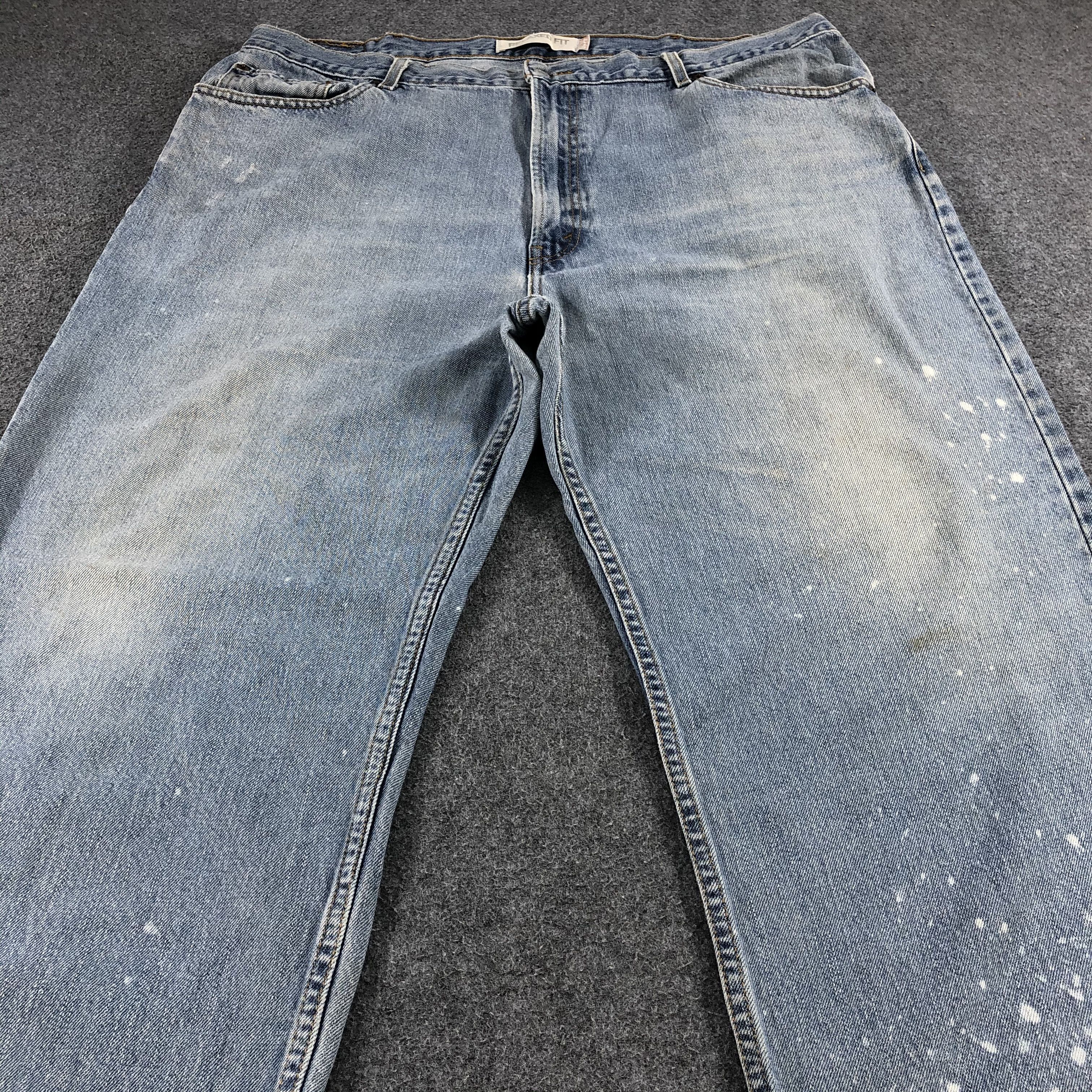 Levi's Vintage Levis 550 Light Wash Jeans-J1291 Size US 43 - 3 Thumbnail