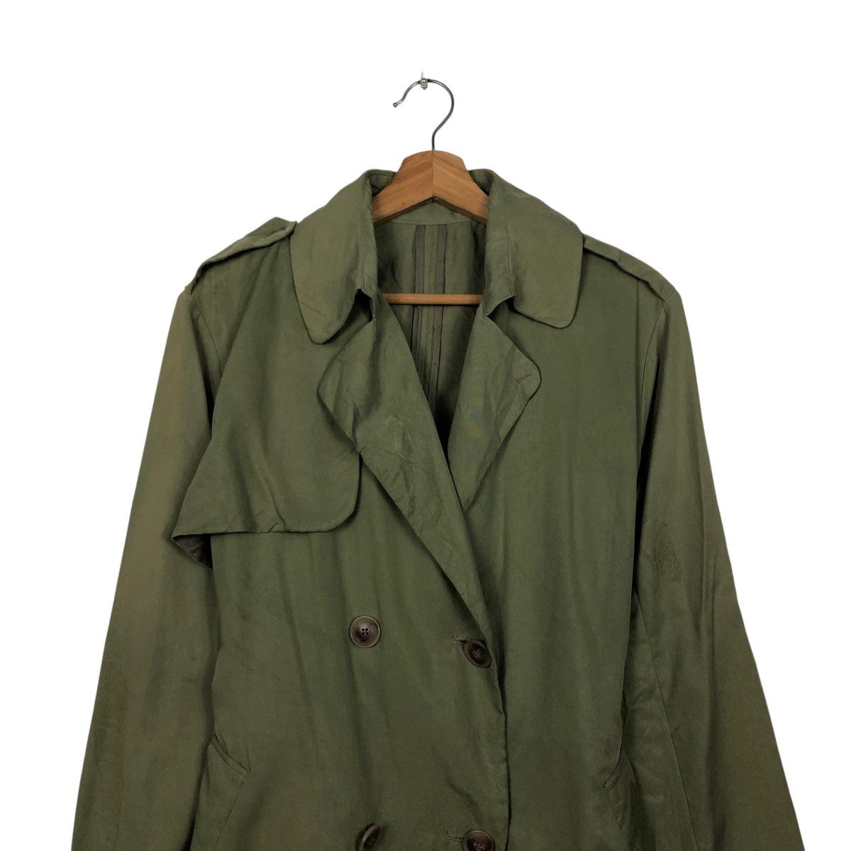 Japanese Brand × SHIPS × Vintage 🔥VTG LONG JACKET SHIPS HIDDEN COLLAR ISSEY MIYAKE Size US S / EU 44-46 / 1 - 3 Thumbnail