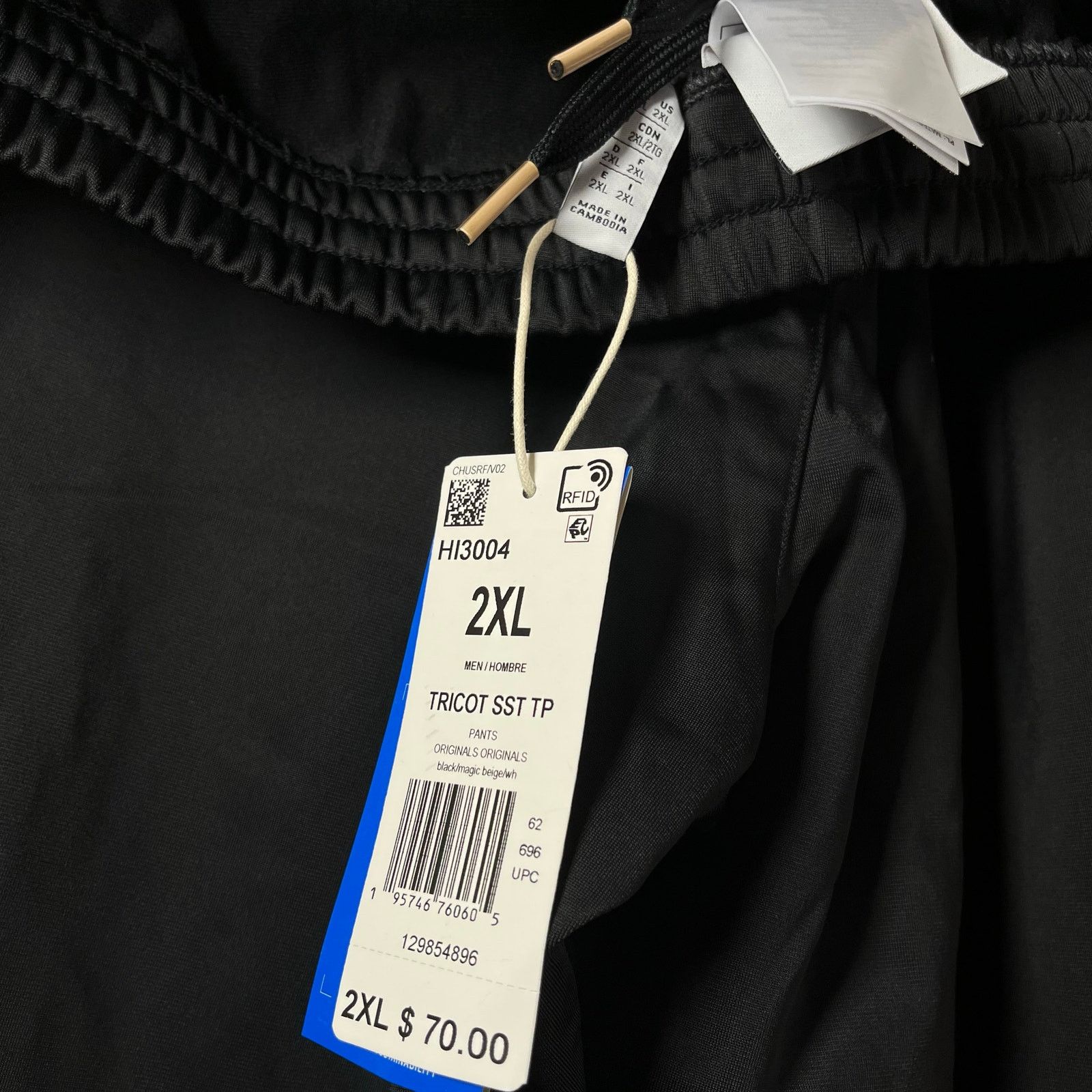Adidas •NWT• ADIDAS MENS 2XL TRICOT SST TP ORIGINALS PANTS in black Size US 40 / EU 56 - 7 Thumbnail